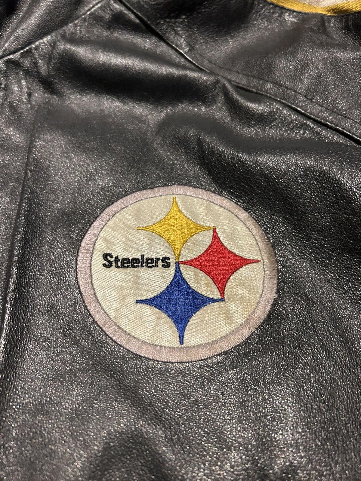 Pro Player Vintage Pittsburgh Steelers Leather Jacket by Pro Player NFL Size US L / EU 52-54 / 3 - 4 Thumbnail