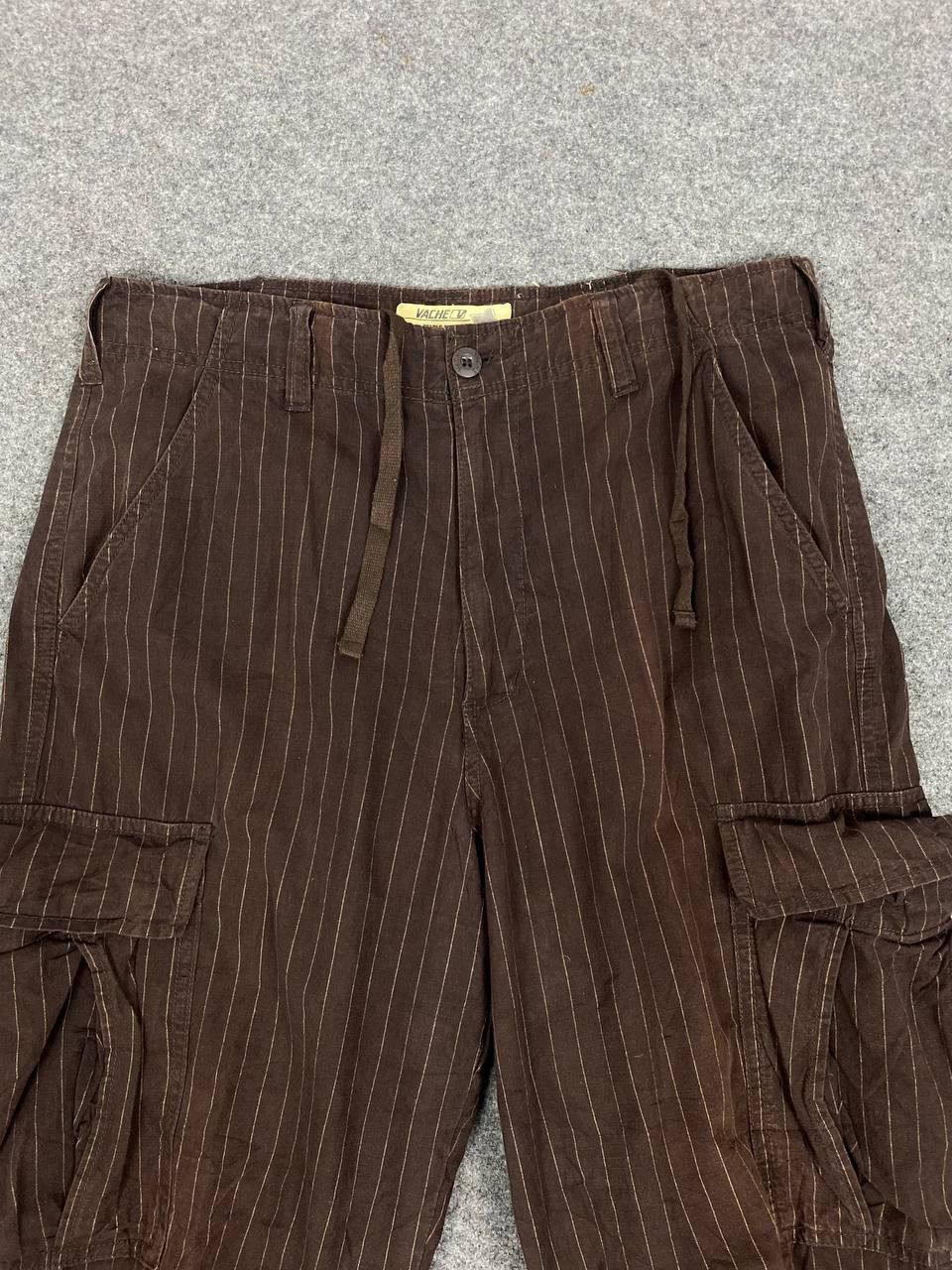 Japanese Brand vintage japanese brands striped cargo pants sunfaded Size US 35 - 6 Thumbnail