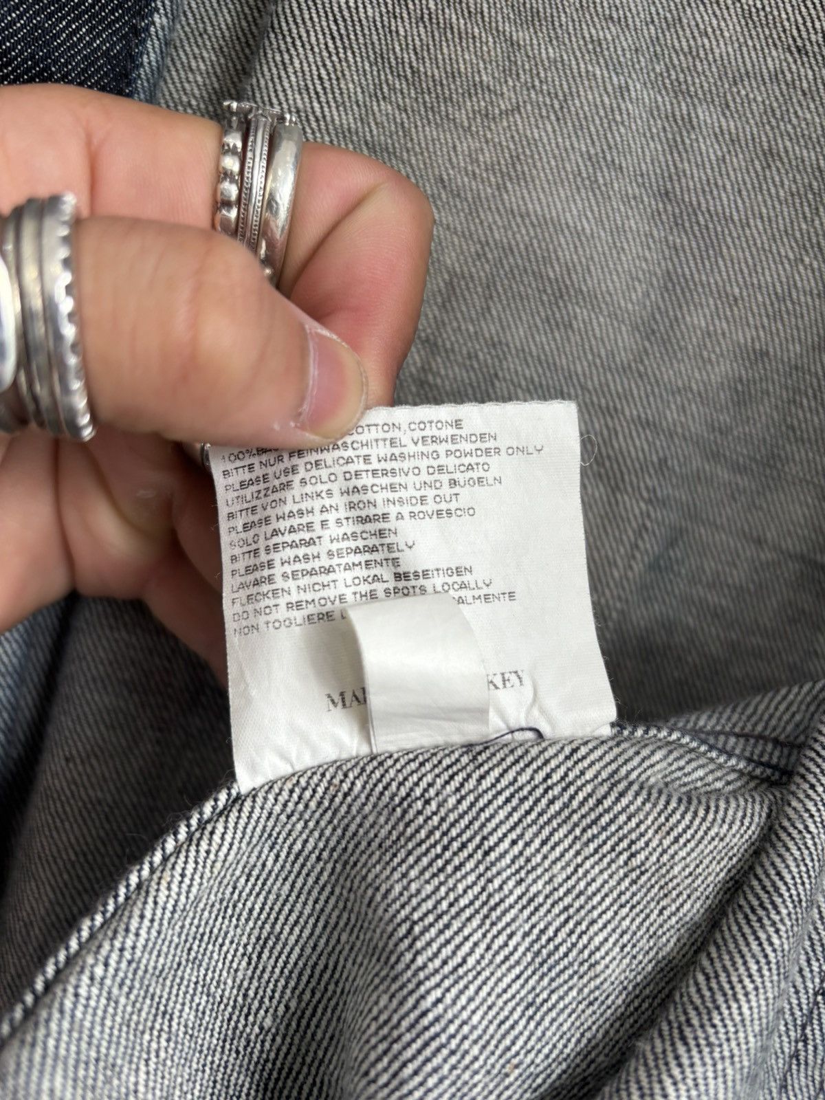 W&LT W&LT 90s raw denim bolts jacket Size US M / EU 48-50 / 2 - 11 Thumbnail