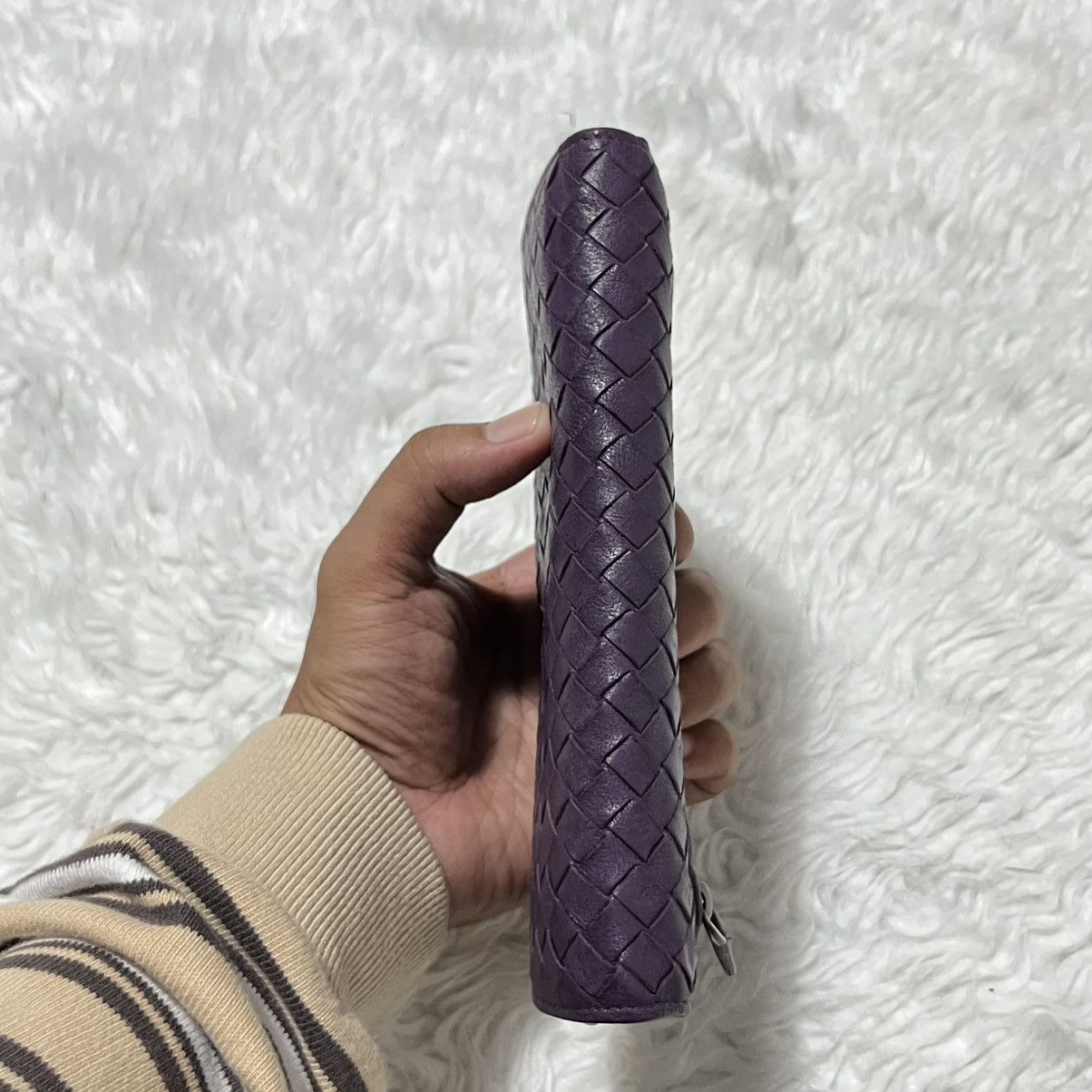 BOTTEGA VENETA PURPLE INTRECCIATO