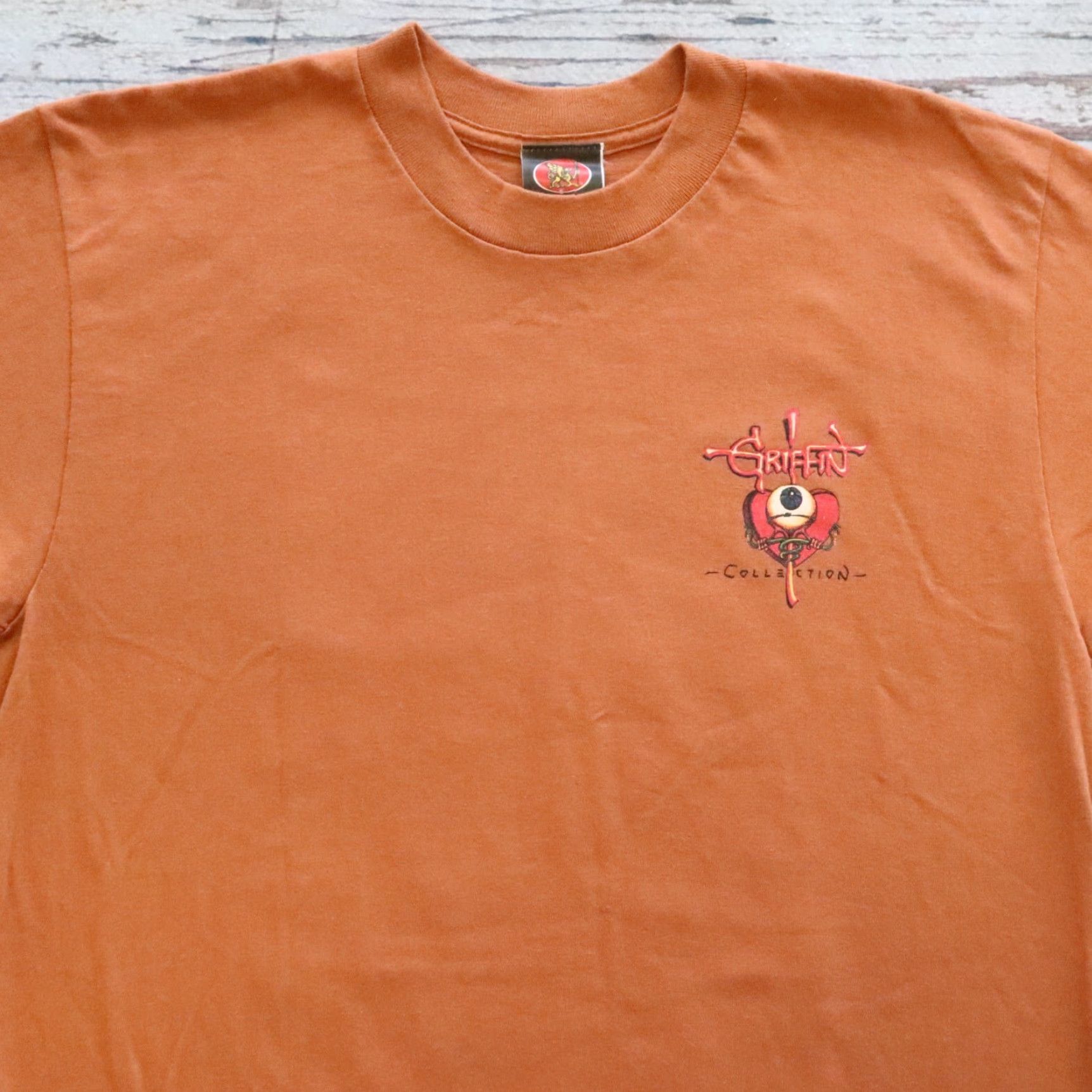 Griffin VINTAGE Rick Griffin Tales From The Tube Tshirt Shirt Mens L Brown 90s T-Shirt Size US L / EU 52-54 / 3 - 3 Thumbnail
