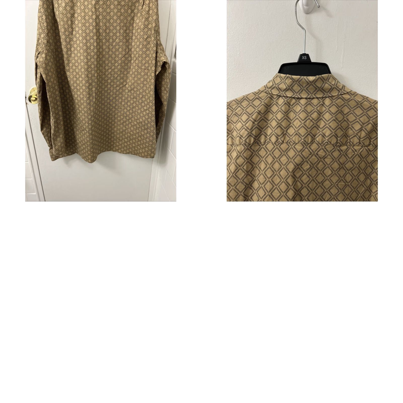 Express Express Shirt Mens XL Brown Geometric Button-Down Long Sleeve NWT Retail 0 Size US XL / EU 56 / 4 - 9 Thumbnail