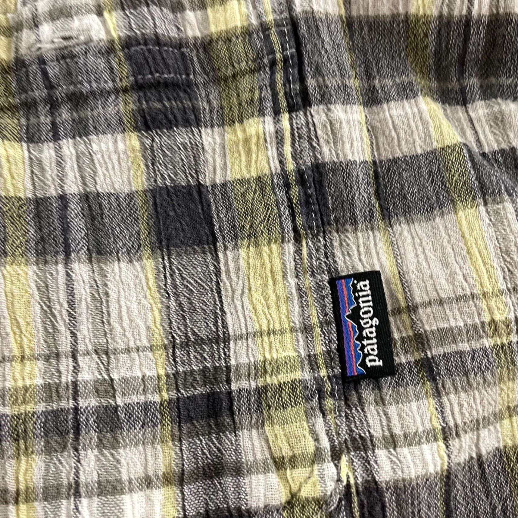 Patagonia Patagonia Plaid Short Sleeve Button Front Shirt Men's XL Gray Cotton Organic Shirt Size US XL / EU 56 / 4 - 2 Thumbnail