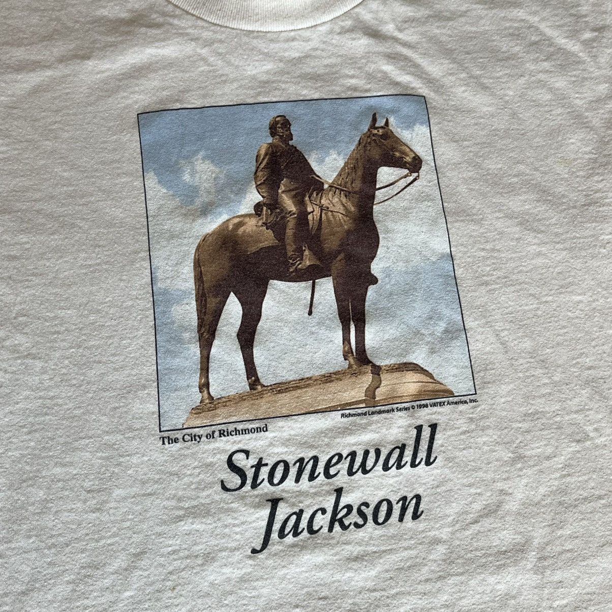 Vintage Vintage 90s Civil War Stonewall Jackson Statue Logo T Shirt Size US L / EU 52-54 / 3 - 4 Thumbnail