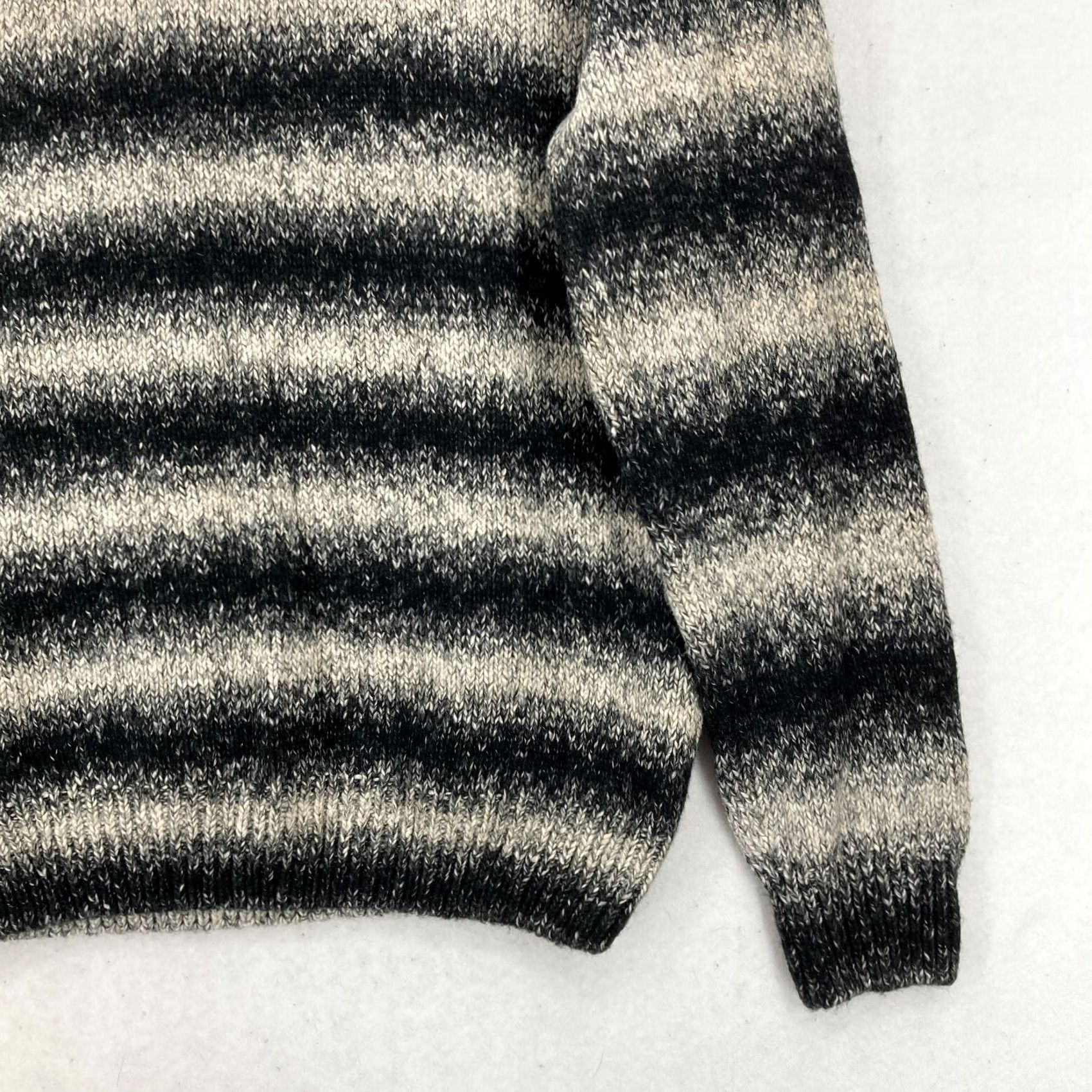 Dockers DOCKERS Wool Blend Sweater Mens Large Black Striped Long Sleeve Casual NWT Size US L / EU 52-54 / 3 - 3 Thumbnail