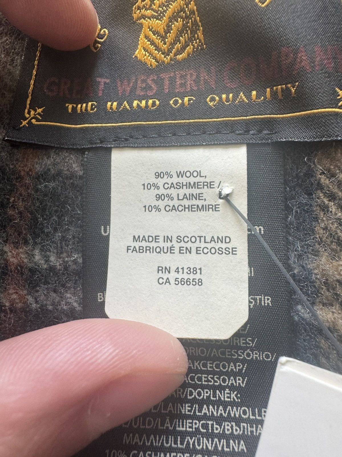 RRL Ralph Lauren Wool Cashmere Plaid Scarf Size ONE SIZE - 3 Thumbnail