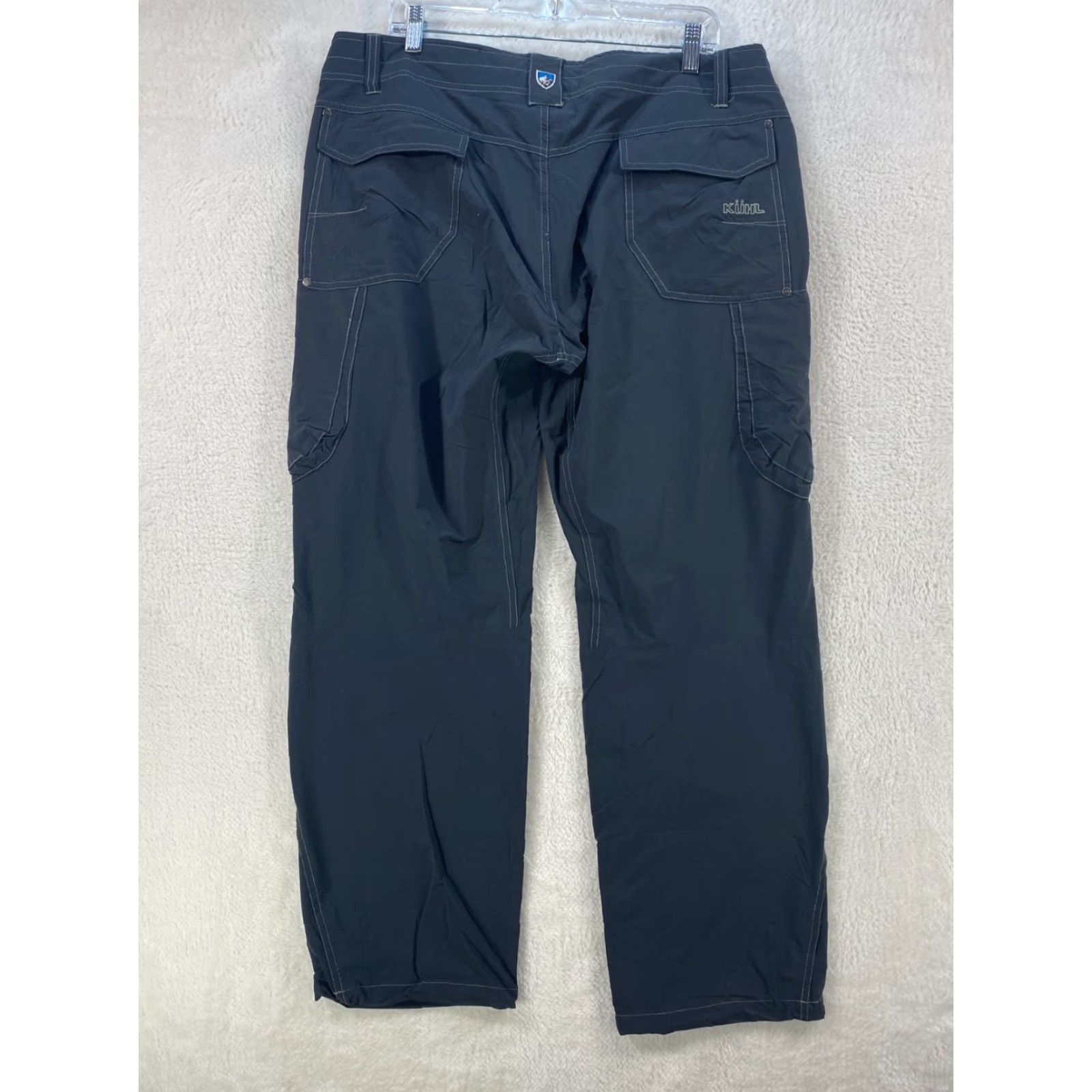 Vintage Kuhl Mens 38x30 Gray Pants Outdoors Hiking Pockets Lightweight Nylon Spandex Size US 38 / EU 54 - 3 Thumbnail