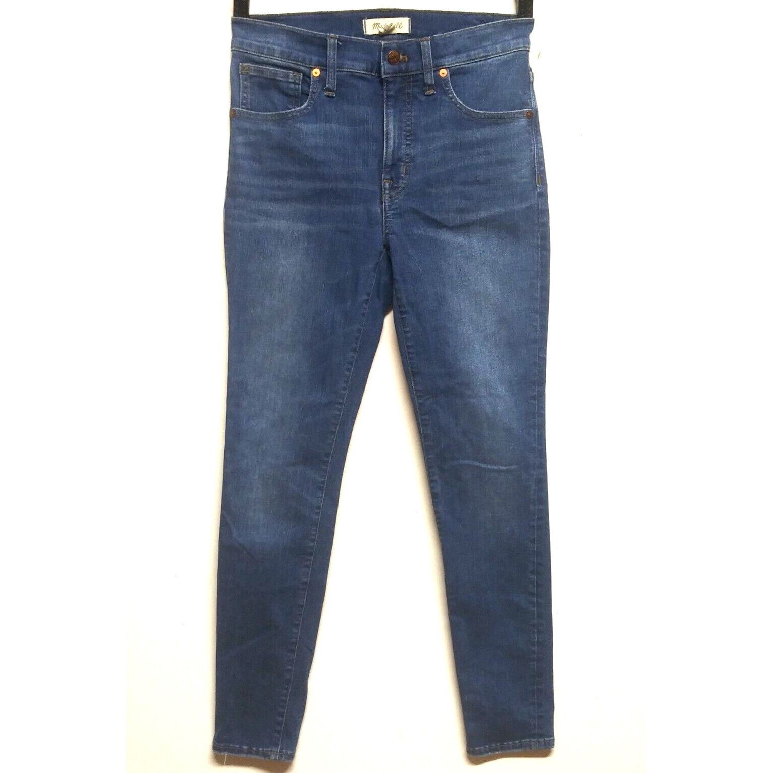 Madewell Madewell Jeans 9" Mid Rise Skinny Crop Sz 27 Medium Wash Den Size 27" / US 4 / IT 40 - 3 Thumbnail