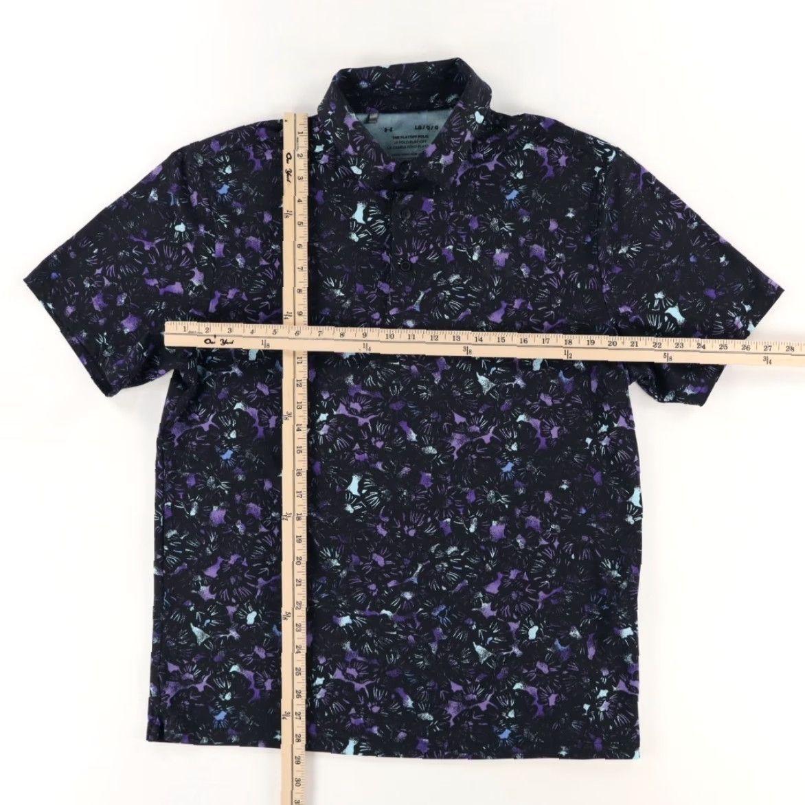 Under Armour Under Armour Playoff Floral Polo Shirt Black Mens L Size US L / EU 52-54 / 3 - 3 Thumbnail