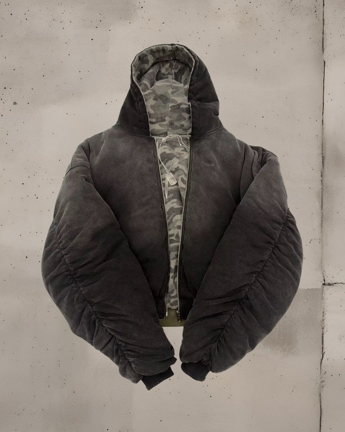 Vintage Camo oversized bomber Size M / US 6-8 / IT 42-44 - 2 Thumbnail