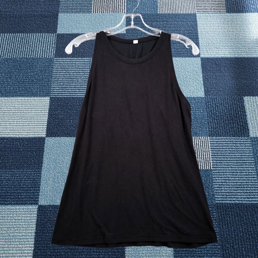 Champion C9 By Champion Tank Womens S Small Black Round Neck Sleeveless Ruched Racerback Size S / US 4 / IT 40 - 1 Thumbnail
