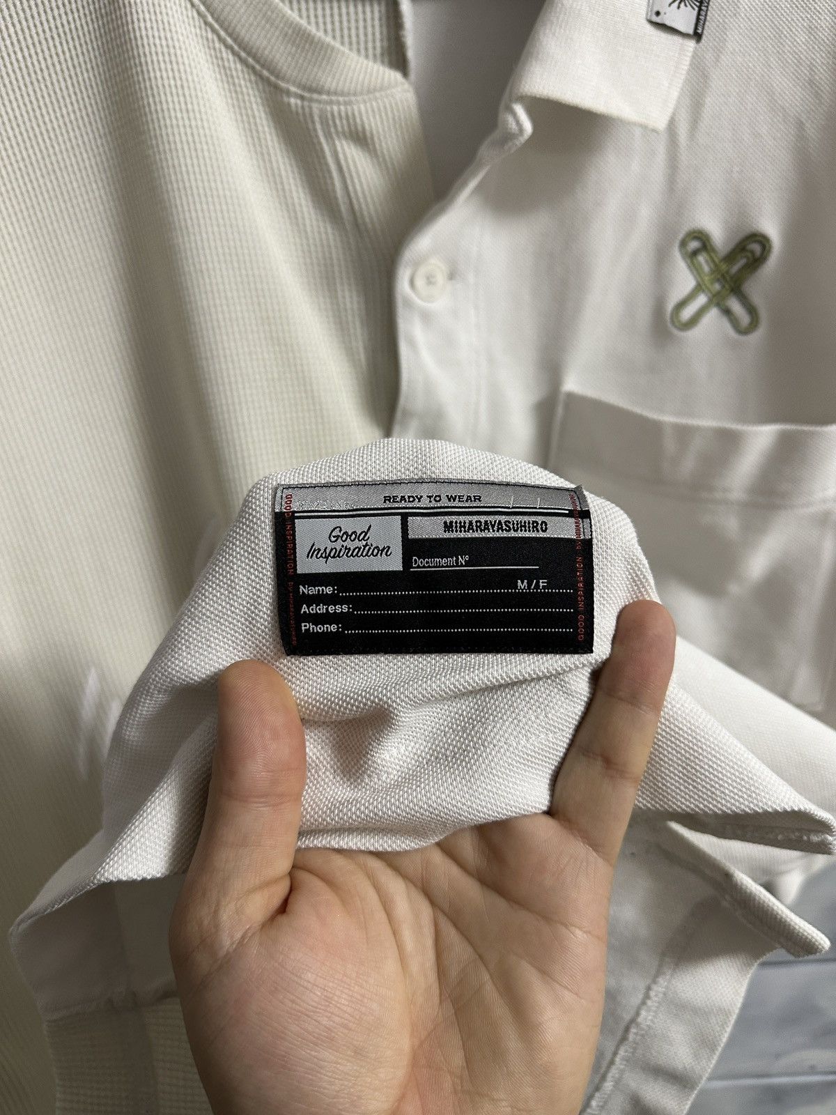 Maison MIHARA YASUHIRO Very Rare Polo Miharayasuhiro Good Inspiration Japan Style Size US XL / EU 56 / 4 - 4 Thumbnail