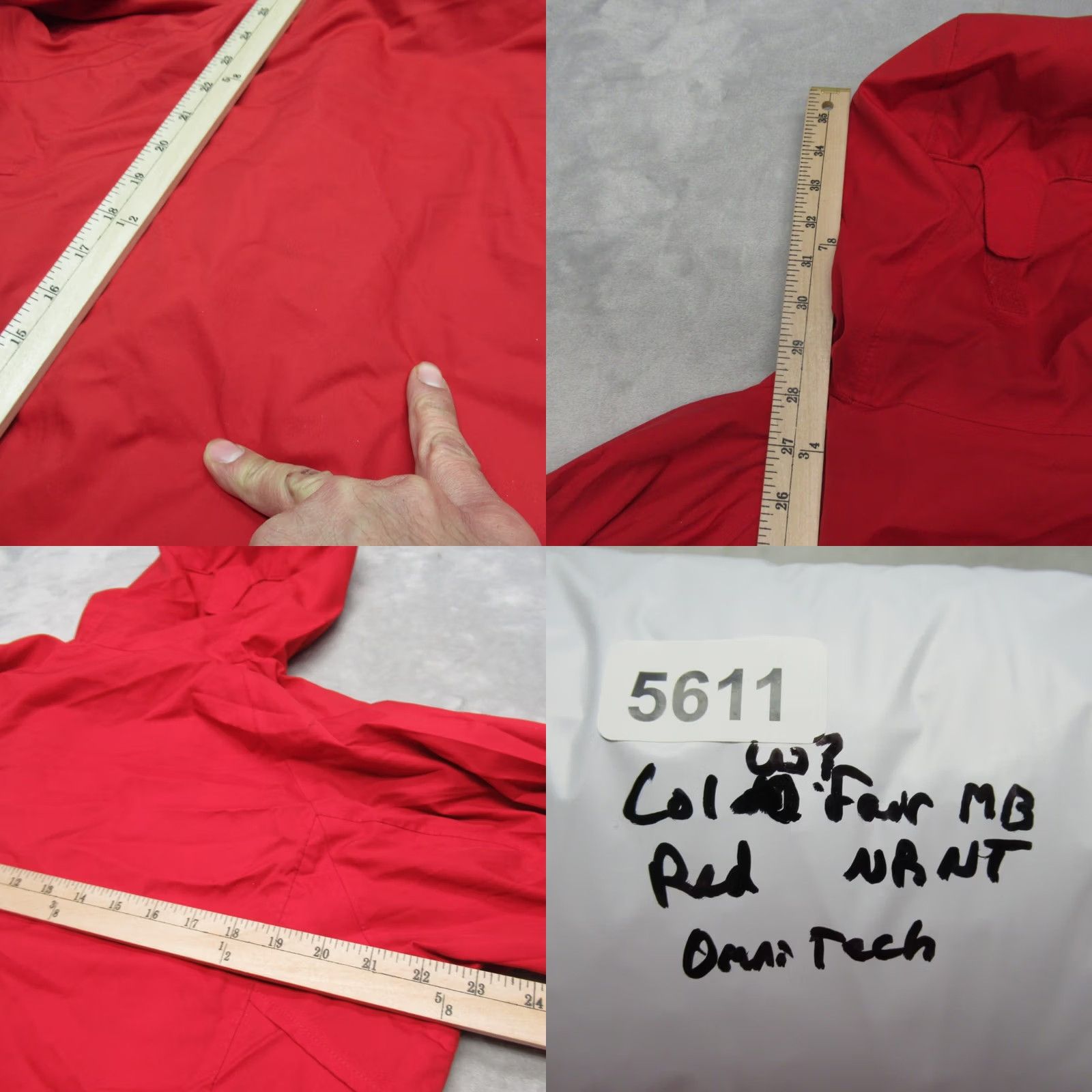 Vintage Columbia Jacket Womens Medium Red Waterproof Interchange Omni Tech Full Zip Size M / US 6-8 / IT 42-44 - 11 Thumbnail