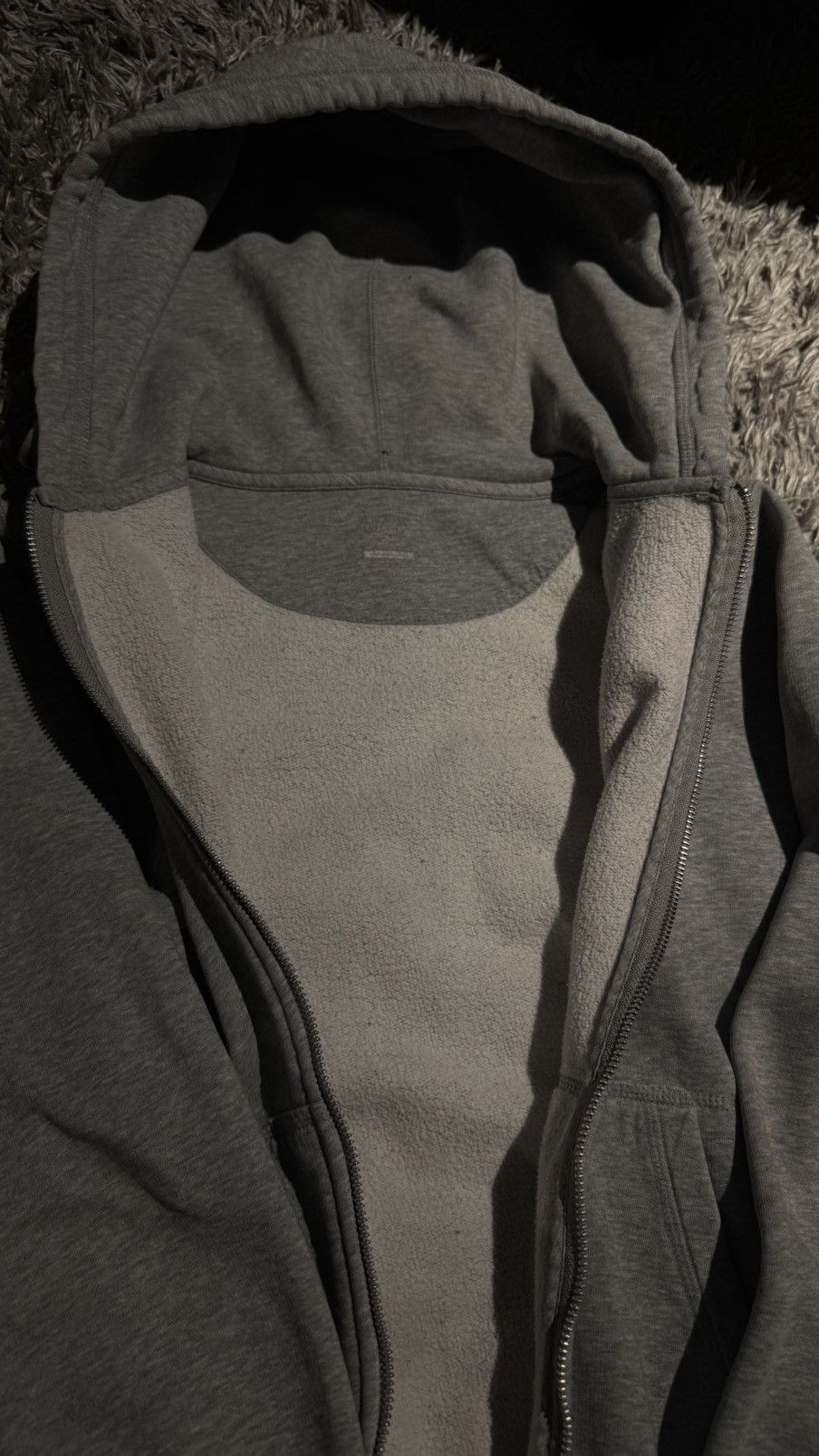 Nike Nike Heather Grey Full-Zip Hoodie Size US M / EU 48-50 / 2 - 4 Thumbnail