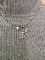 Jewelry Smiling Face Vintage Necklace chain pendent Size ONE SIZE - 3 Thumbnail