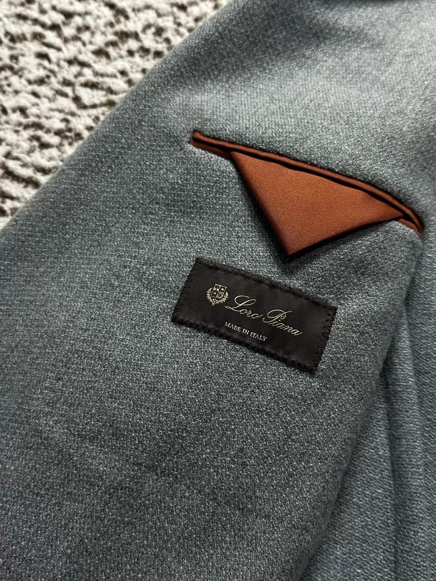 Loro Piana Loro Piana 48 Gray w/ Glacier Blue Tint Cashmere Blazer Size 48S - 5 Thumbnail