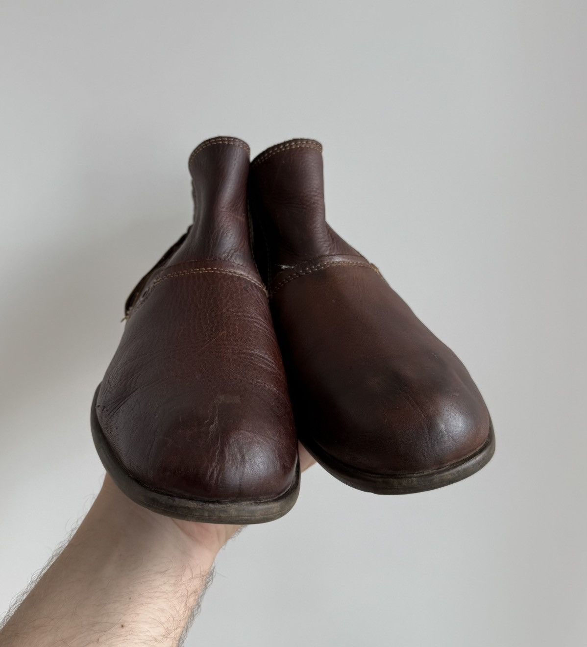 Replay Vintage Replay Brown Biker Leather Boots A.S. 98 AvantGarde Size US 7 / EU 40 - 3 Thumbnail