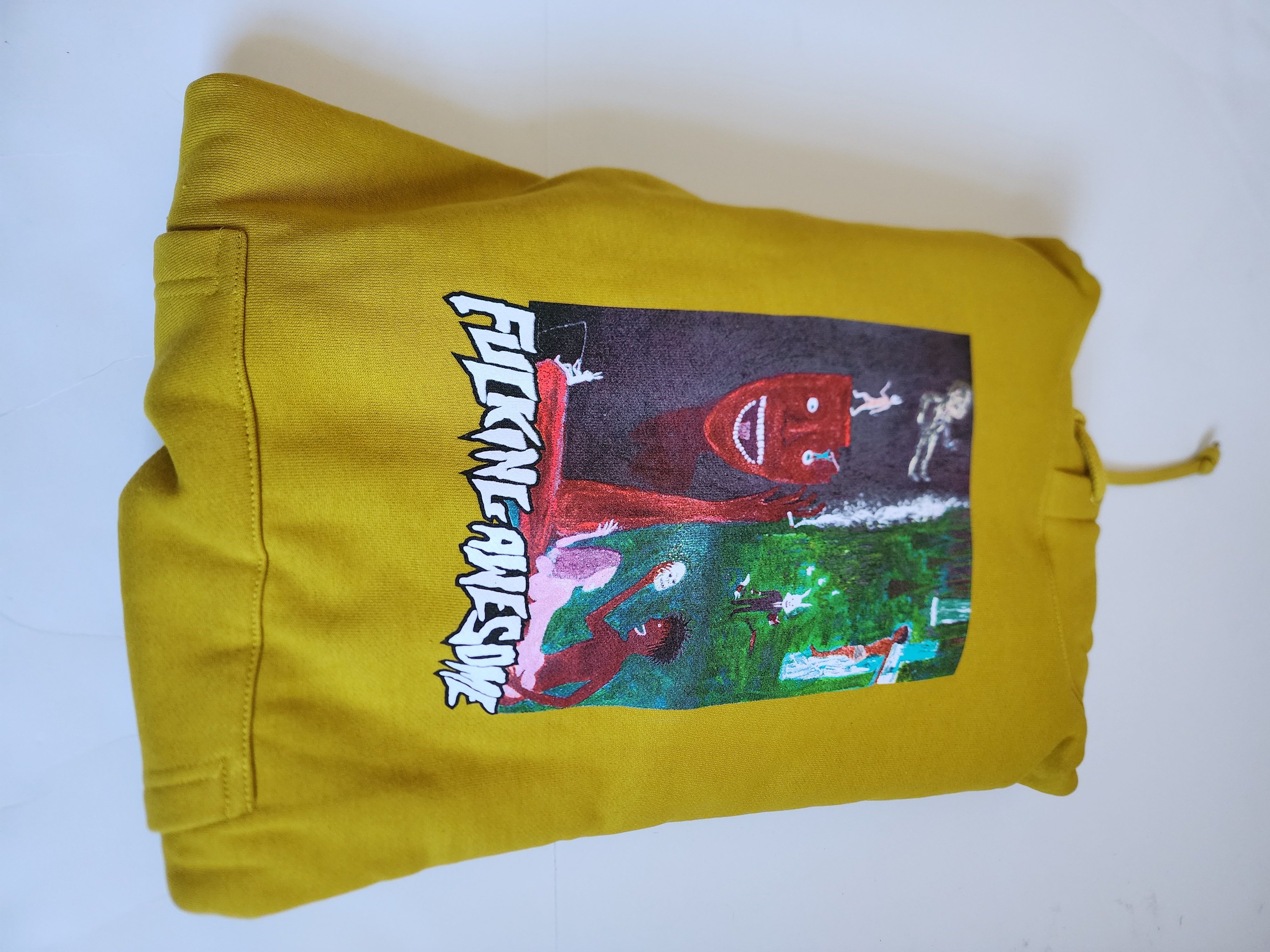 image of Fucking Awesome Society Hoodie in Moss, Men's (Size XL)