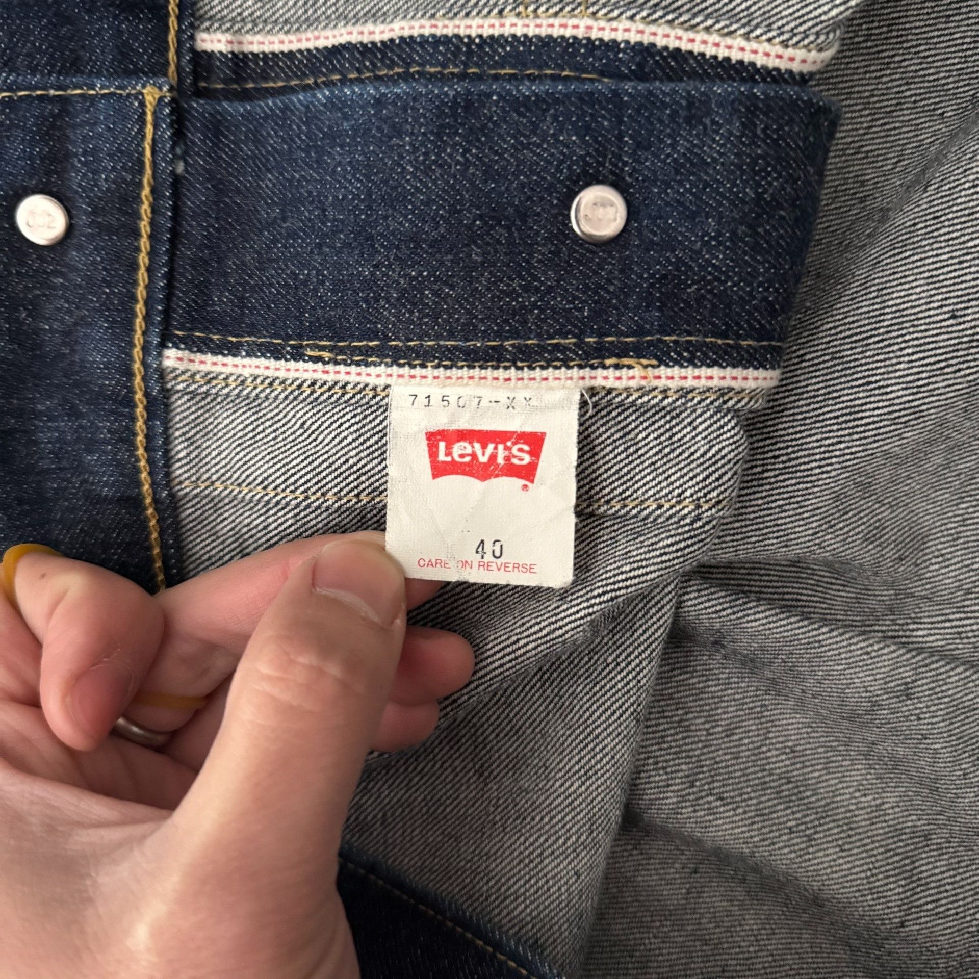 Levi's Vintage Clothing Levi's LVC507 J02 Denim Jacket Size US XXS / EU 40 - 8 Thumbnail