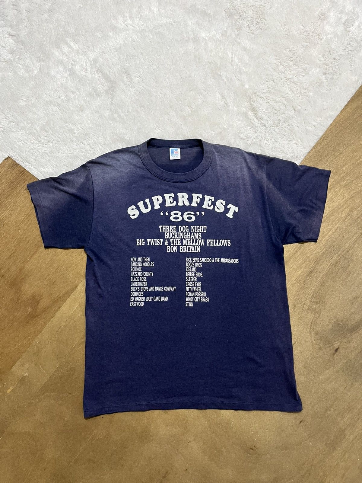 Other Vintage Superfest 86 Concert Tee Russell USA Single Stitch Size US M / EU 48-50 / 2 - 1 Thumbnail