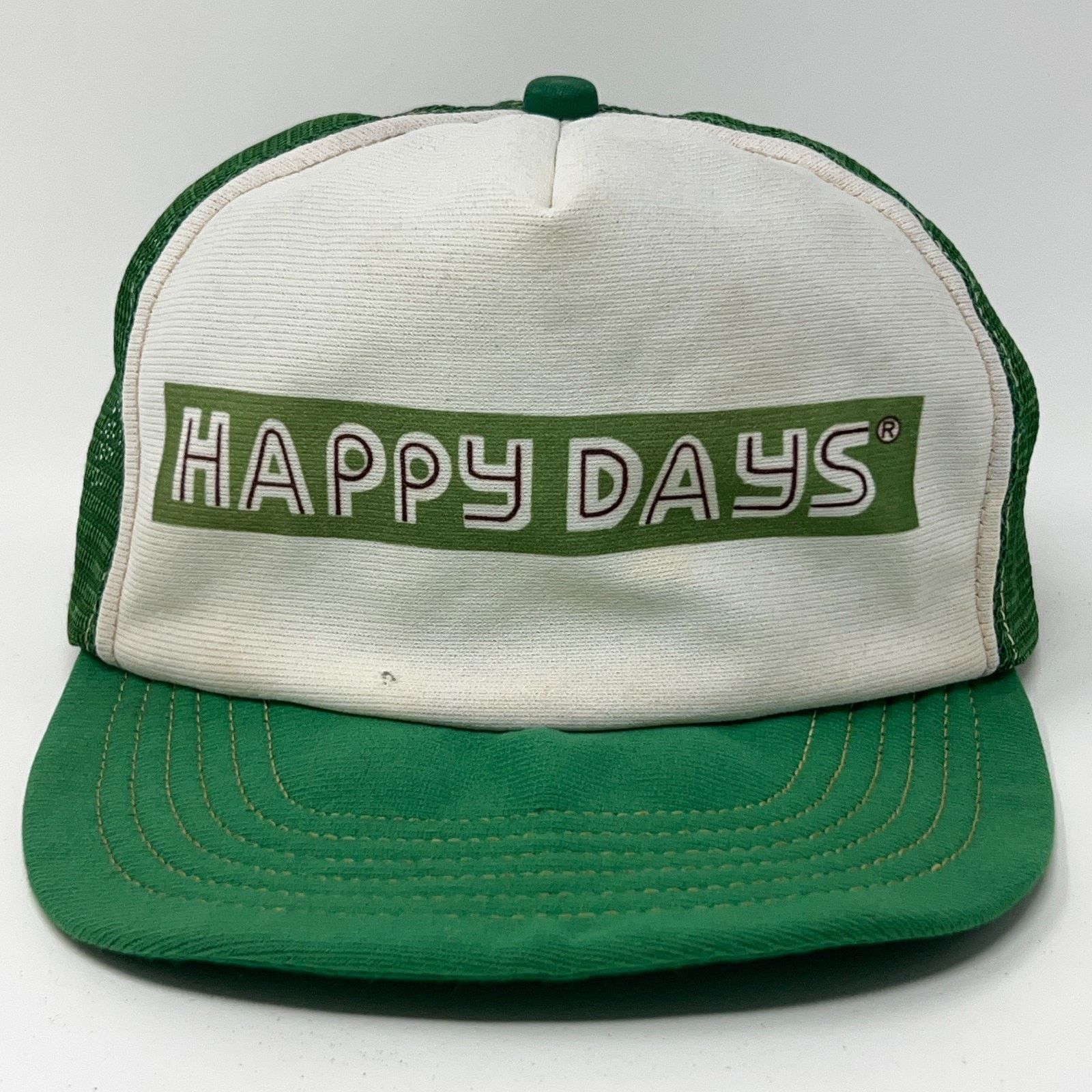 Vintage Vintage Happy Days Smokeless Tobacco Trucker Hat Cap Green Size ONE SIZE - 1 Thumbnail