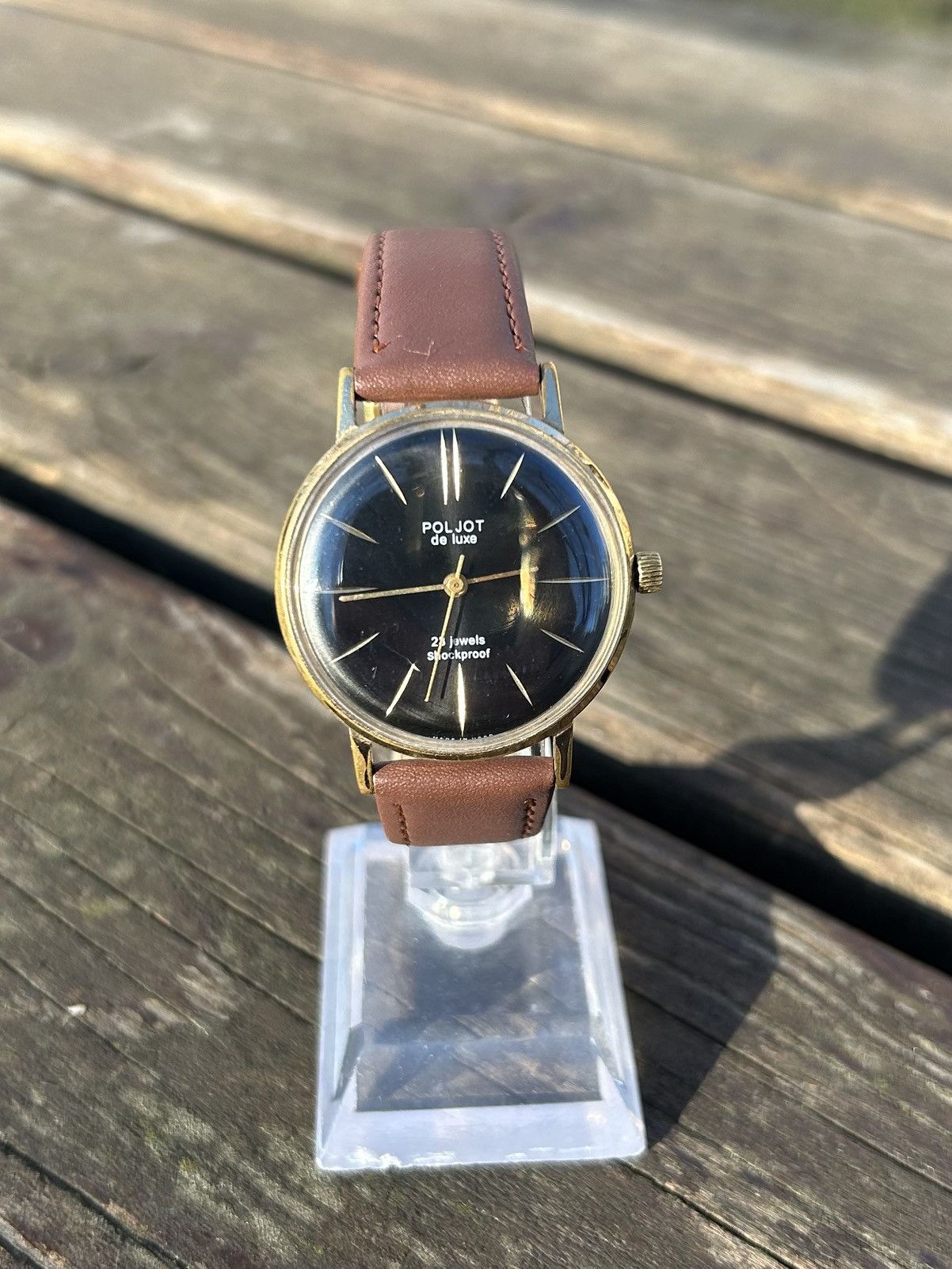 Vintage Vintage Watch Poljot Gold Plated Mechanical Authentic 1980s Size ONE SIZE - 9 Thumbnail