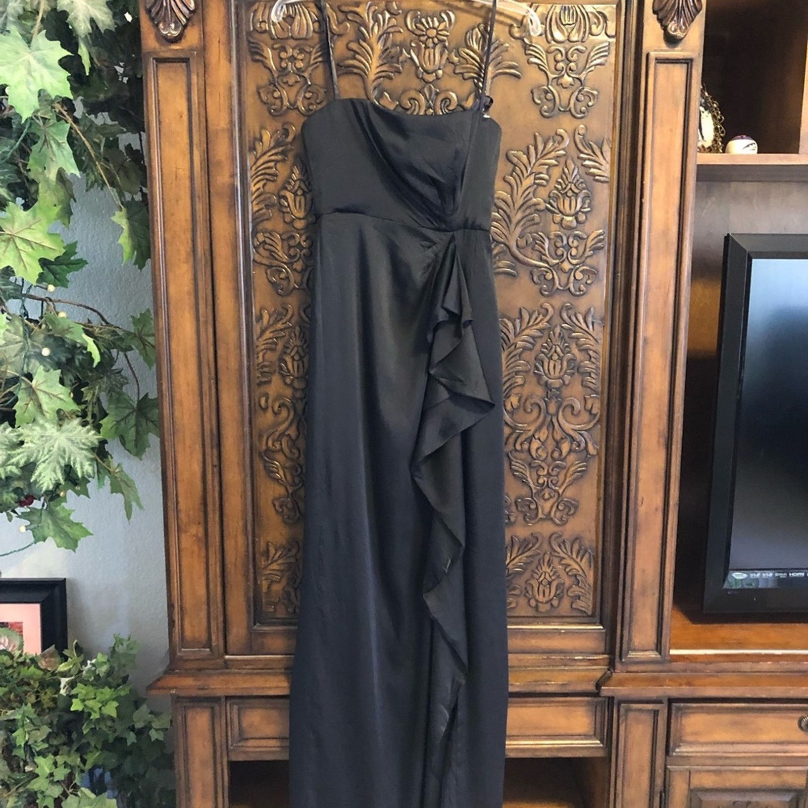 Bcbgmaxazria BCBG black strapless gown prom party cocktail dress Size XS / US 0-2 / IT 36-38 - 7 Thumbnail