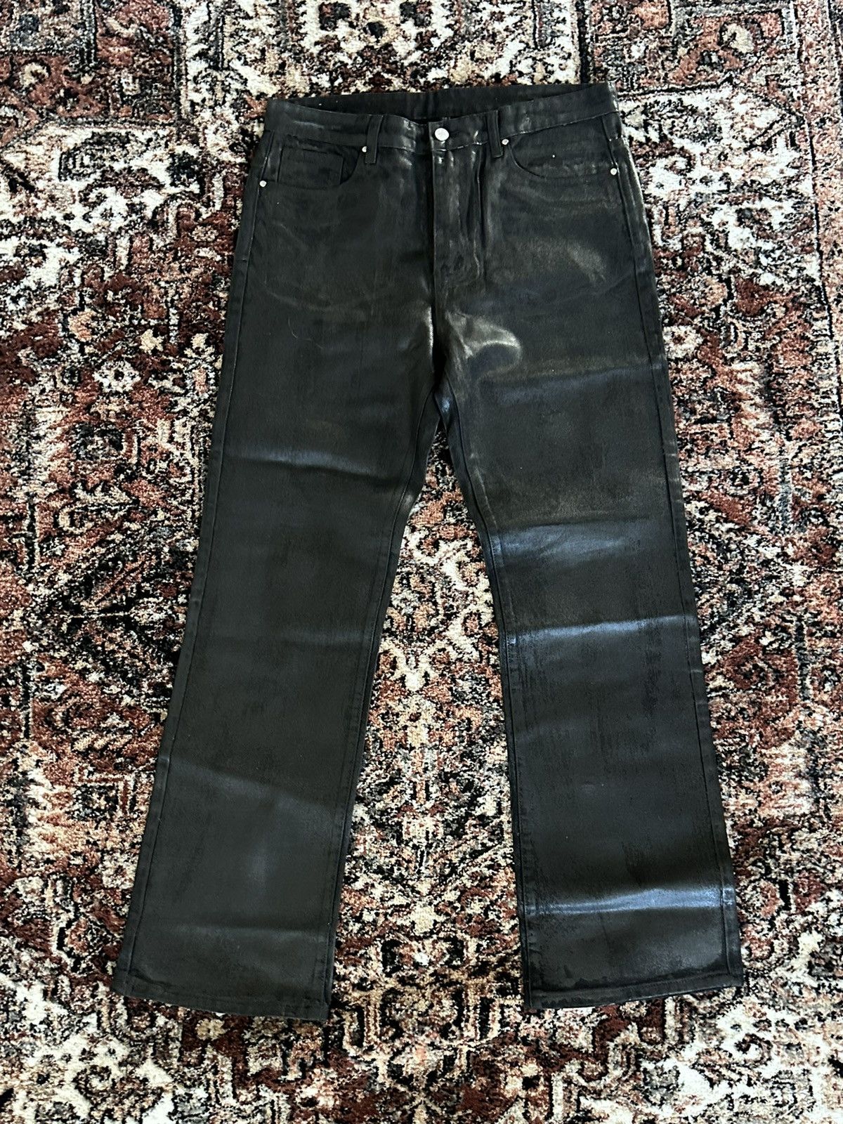 basketcase gallery Straight Leg Waxed Zombie Denim Size US 36 / EU 52 - 1 Thumbnail