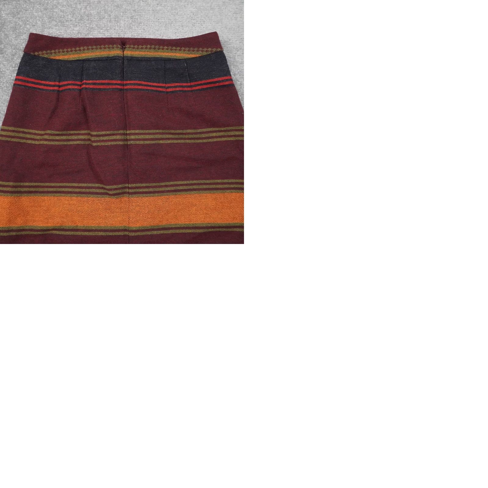 Ann Taylor Ann Taylor Loft Southwestern Blanket Fringe Faux Wrap Skirt Womens 00 Multicolor Wool Blend Fringe Aztec Southwestern Wrap Skirt Womens XX? Size 24" / US 00 / IT 34 - 9 Thumbnail