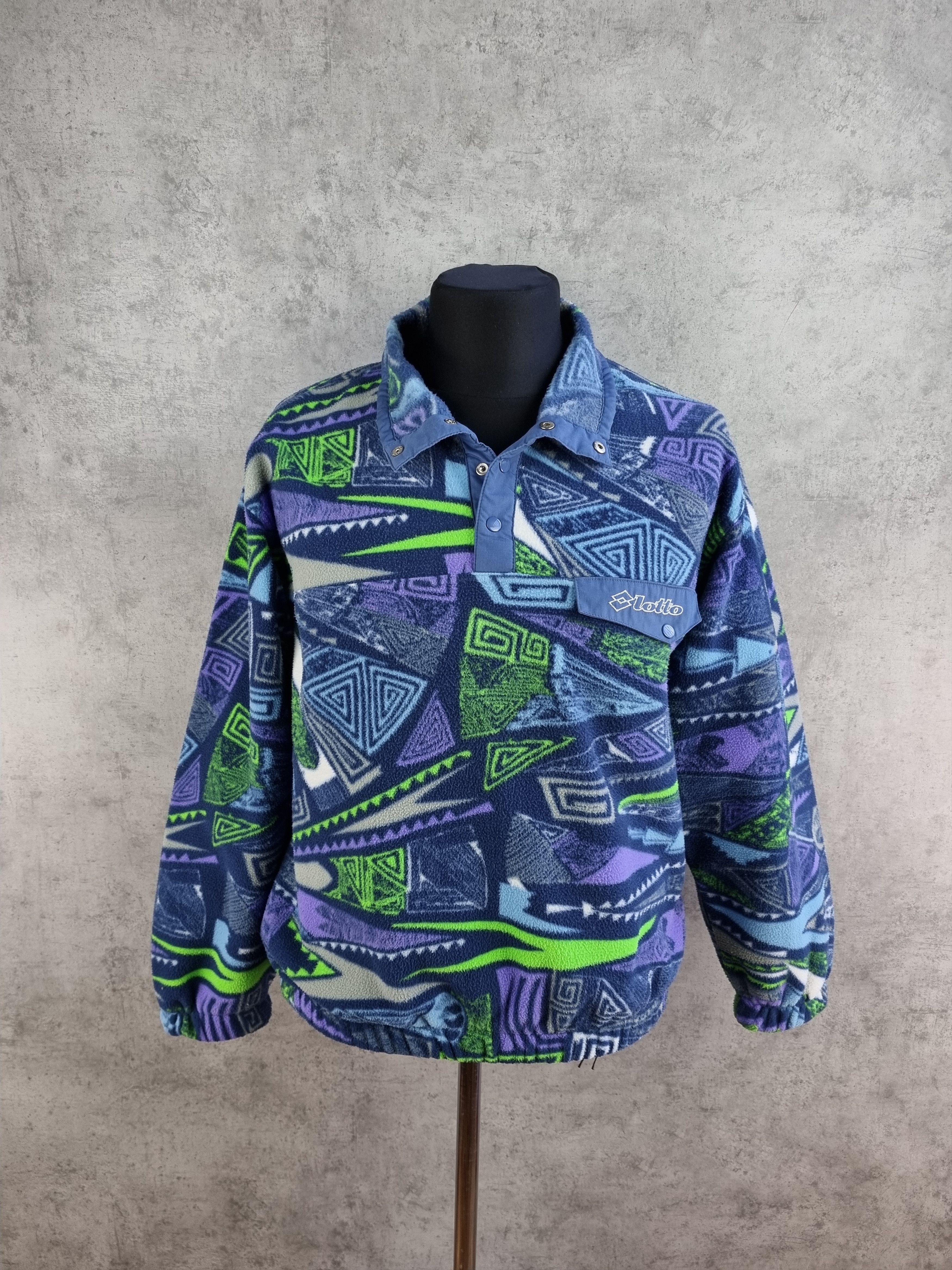 Vintage Attractive Abstract Design Fleece Looks like Patagonia Size US M / EU 48-50 / 2 - 1 Thumbnail