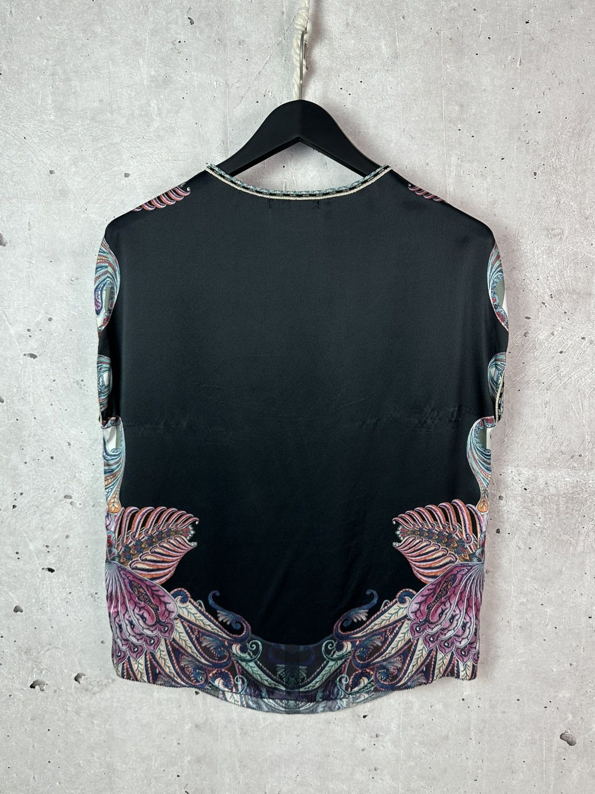 Custo Barcelona Custo Barcelona Silk Black Printed Sleeveless Women’s Blouse Size XS / US 0-2 / IT 36-38 - 7 Thumbnail