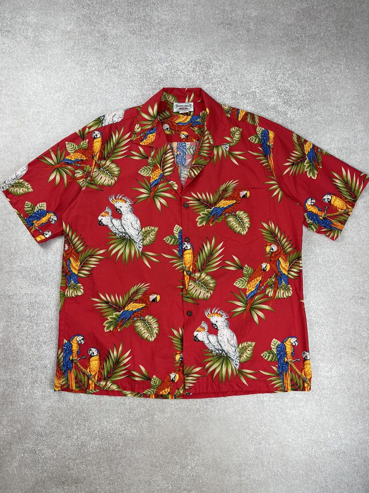 Pacific Legend × Vintage Vintage Pacific Legend Hawaiian Tropical Bird Shirt Size US XL / EU 56 / 4 - 1 Thumbnail