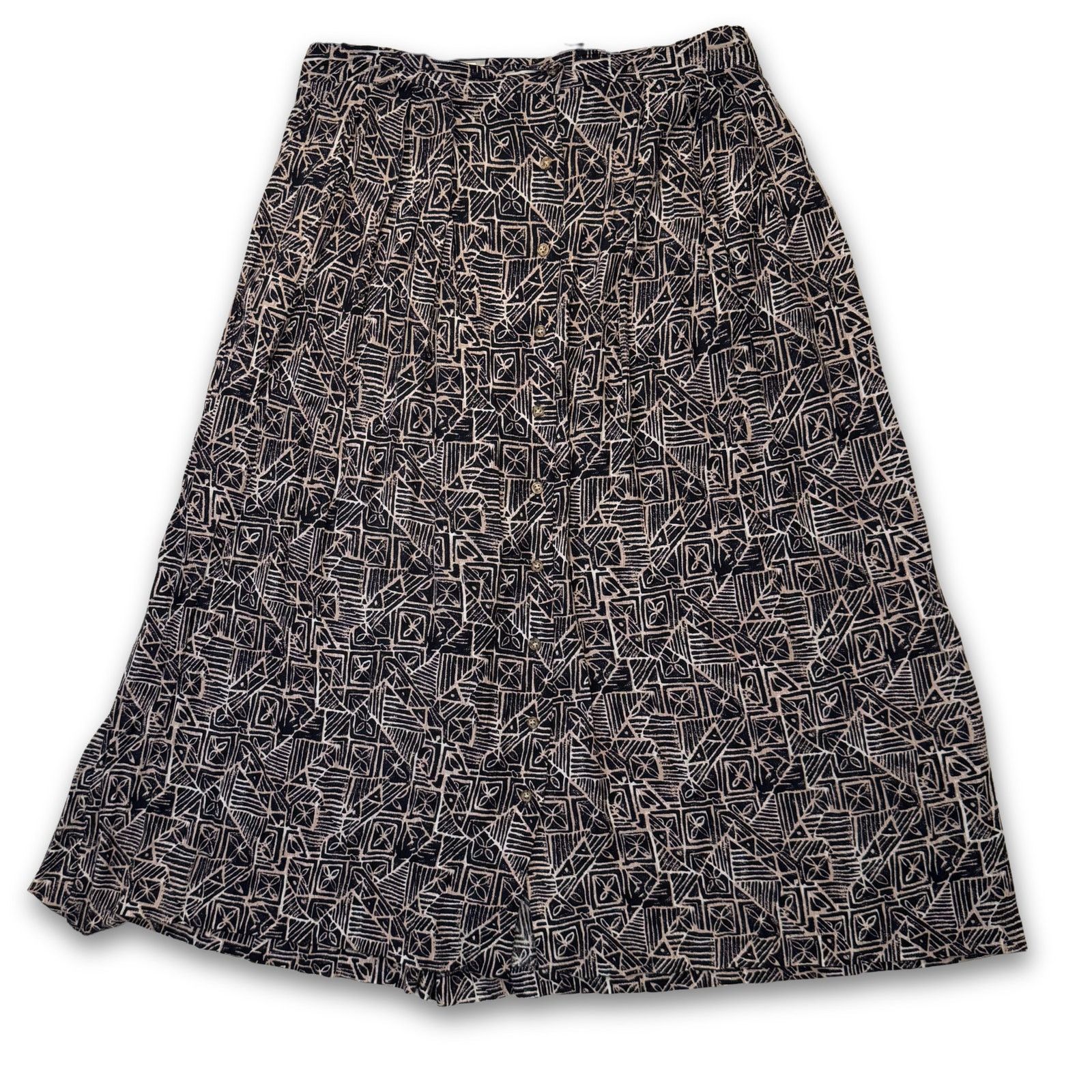 Vintage Vintage Y2K Flowy Boho Plus Size Maxi Skirt | SK & Company Size 38" / US 16 / IT 52 - 1 Thumbnail