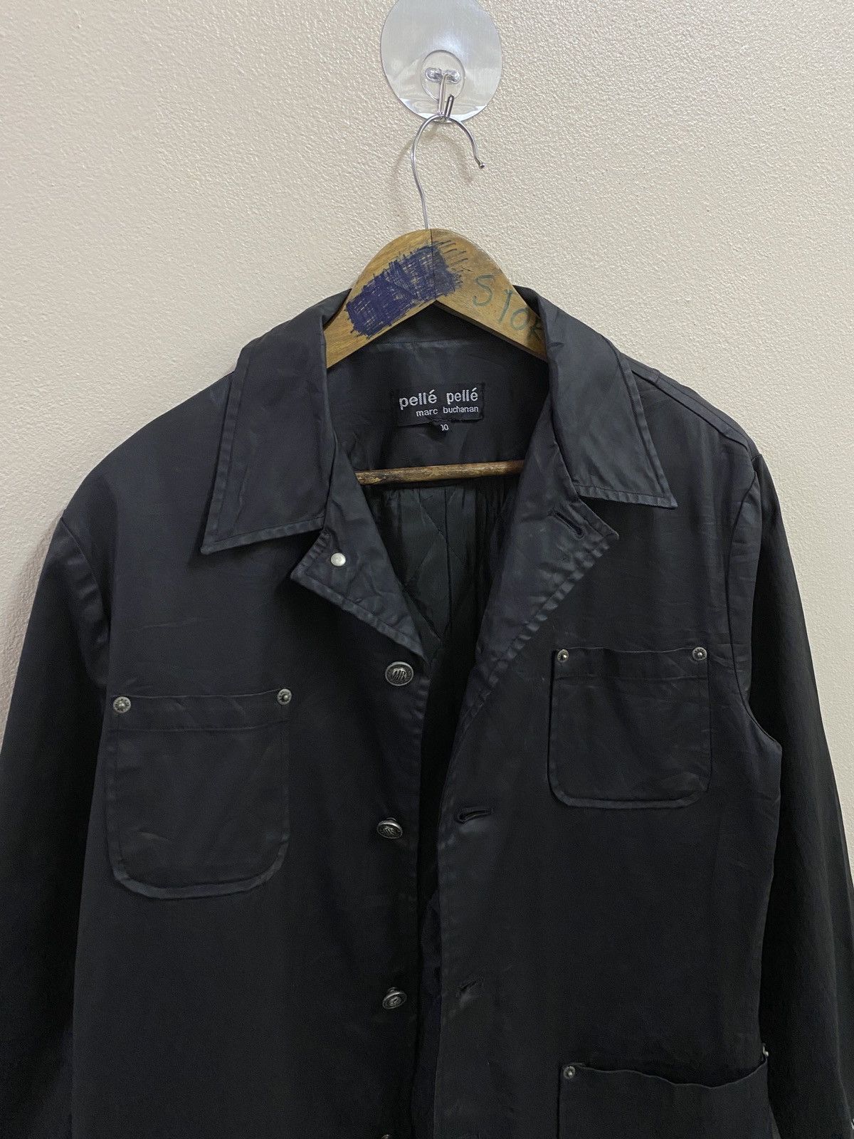 Marc Buchanan Vtg Pellé Pellé Marc Buchanan Black Jacket Size US M / EU 48-50 / 2 - 2 Thumbnail