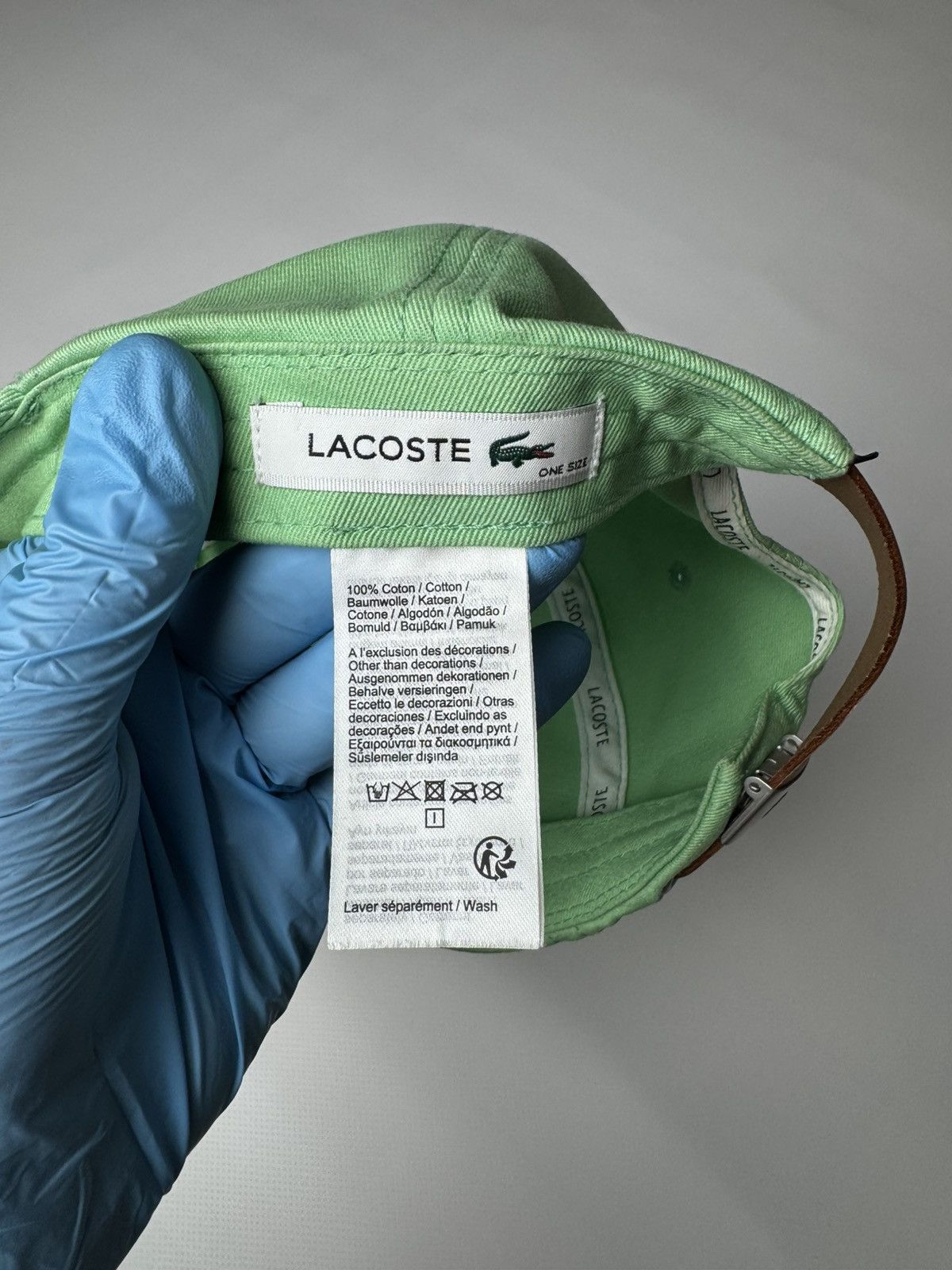Lacoste Lacoste Classic Gabardine Cotton Cap – Navy Blue Size ONE SIZE - 3 Thumbnail