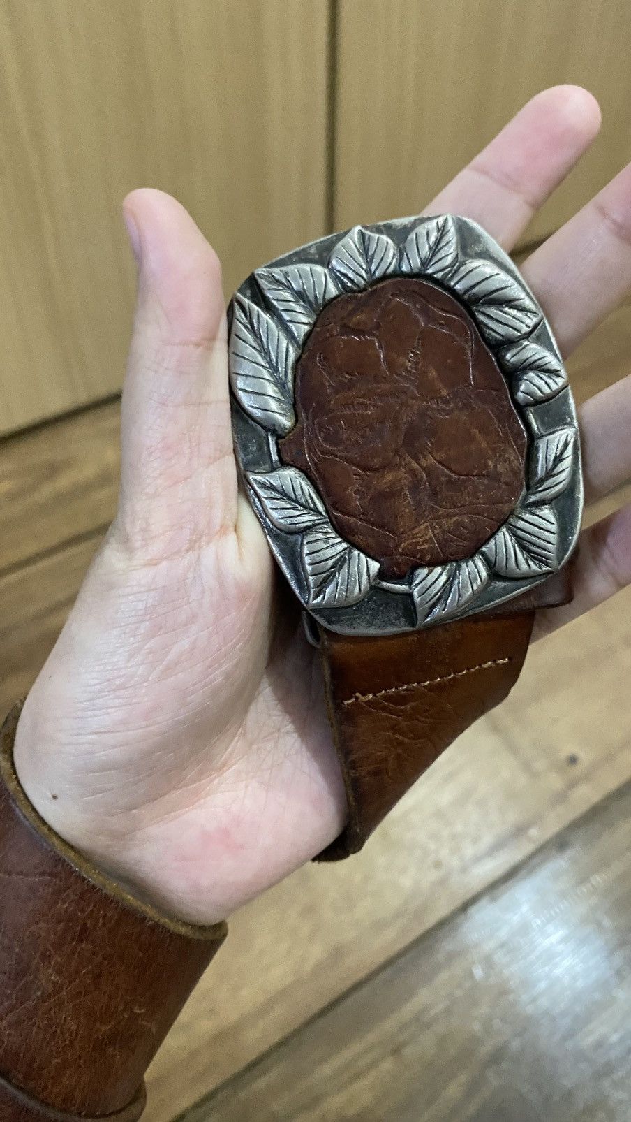 Leather × Vintage Y2K belt vintage leather Size ONE SIZE - 2 Thumbnail