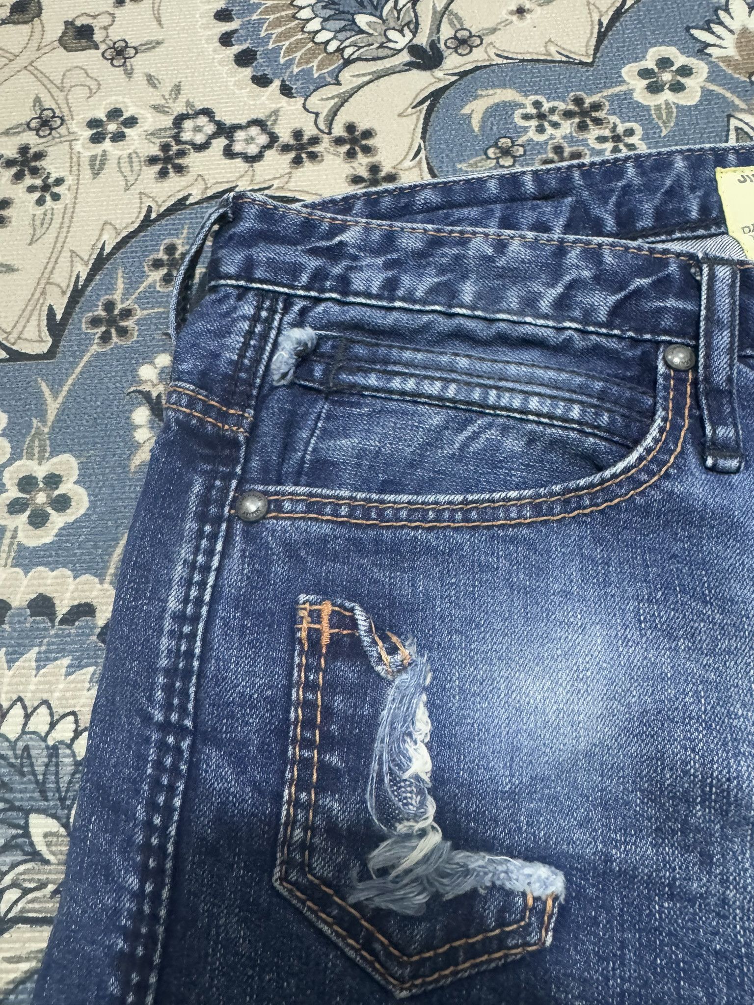 Japanese Brand × Jimmy Taverniti Jimmy Taverniti Blackie Studded Patchwork Jeans Size US 30 / EU 46 - 6 Thumbnail