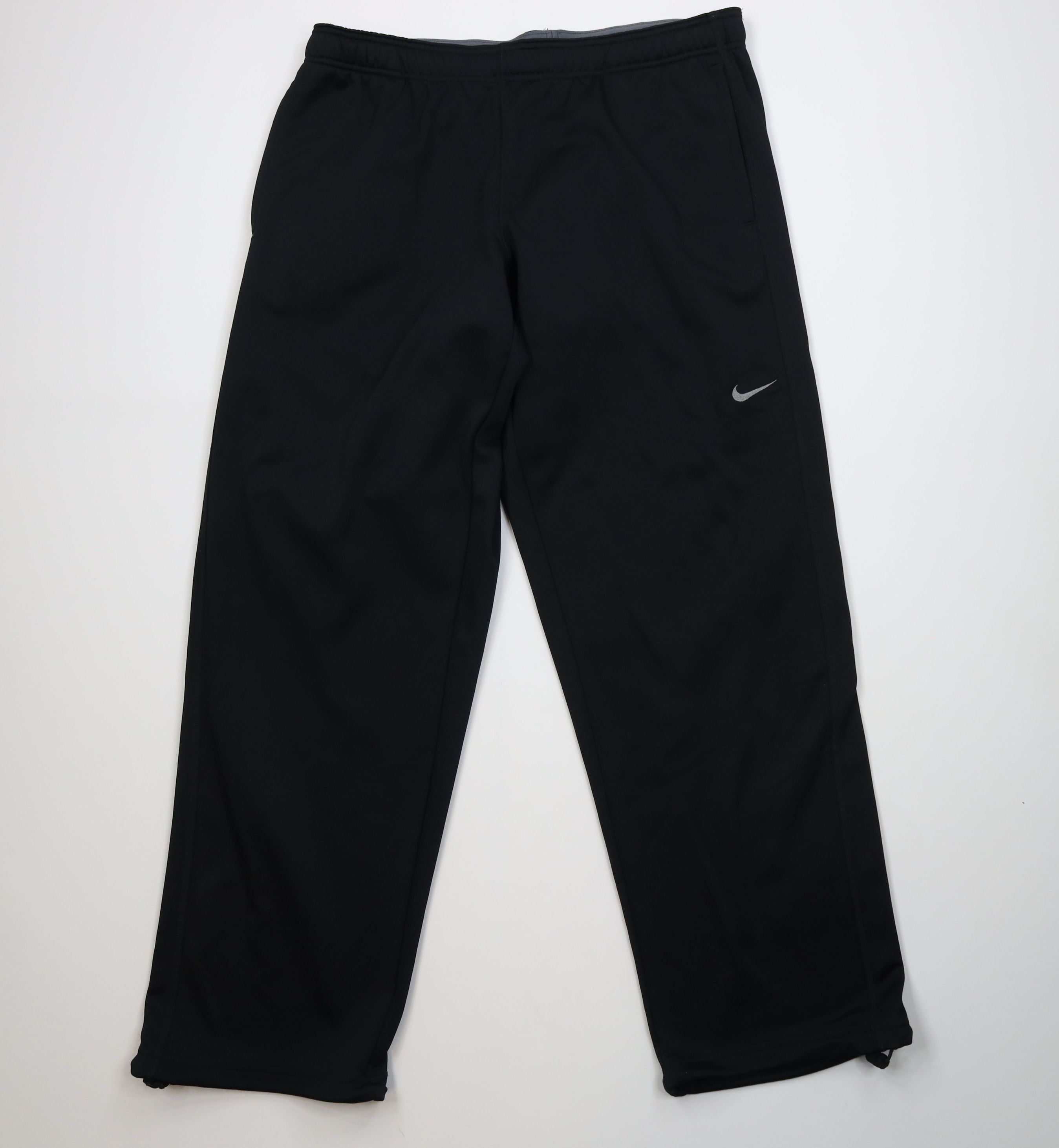 Nike Vintage Y2K Nike Therma Fit Mini Swoosh Wide Leg Sweatpants Size US 38 / EU 54 - 1 Thumbnail