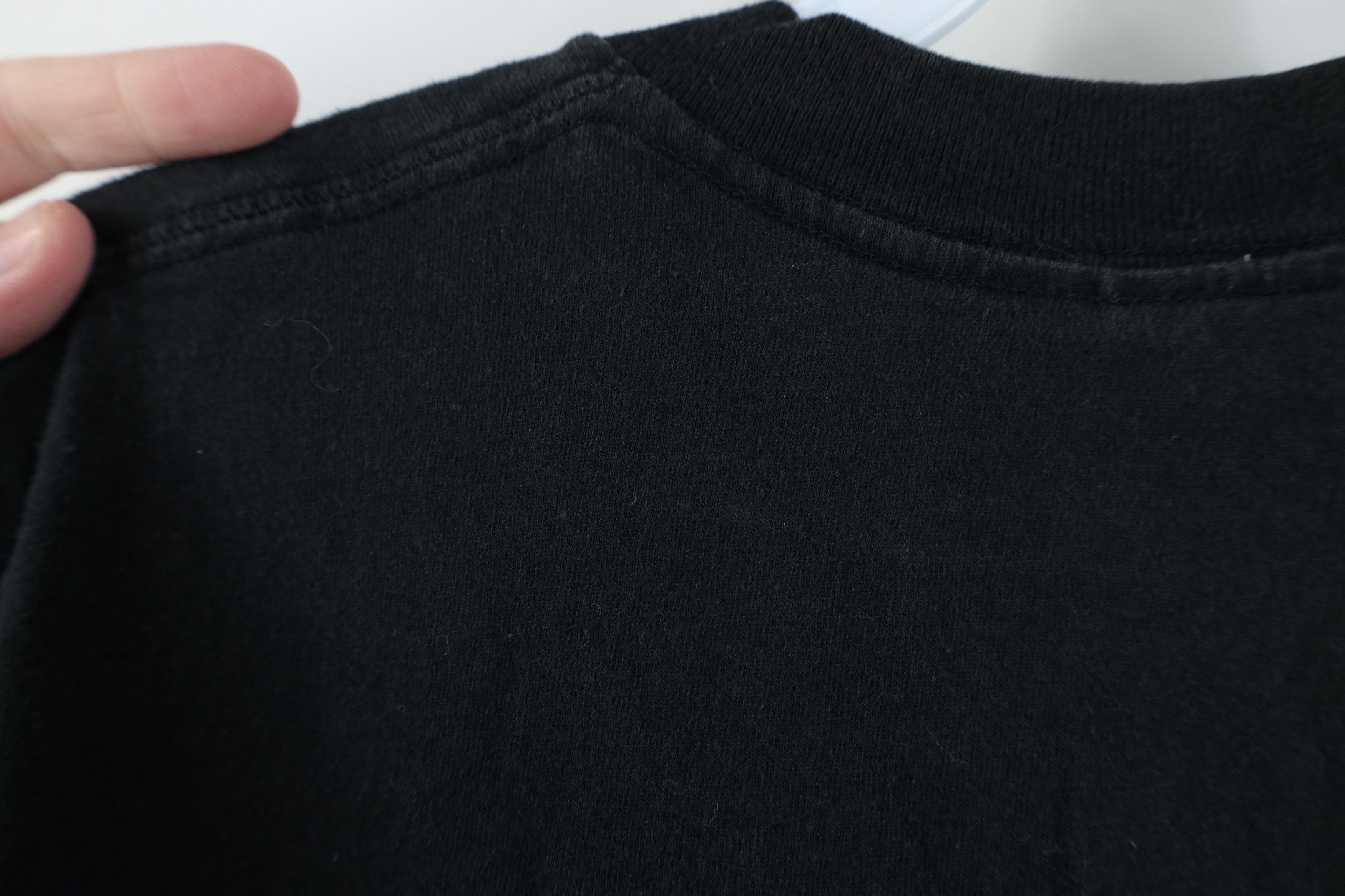 Vintage Vintage 90s Streetwear Blank Cotton T-Shirt Black Pocket USA Size US M / EU 48-50 / 2 - 11 Thumbnail