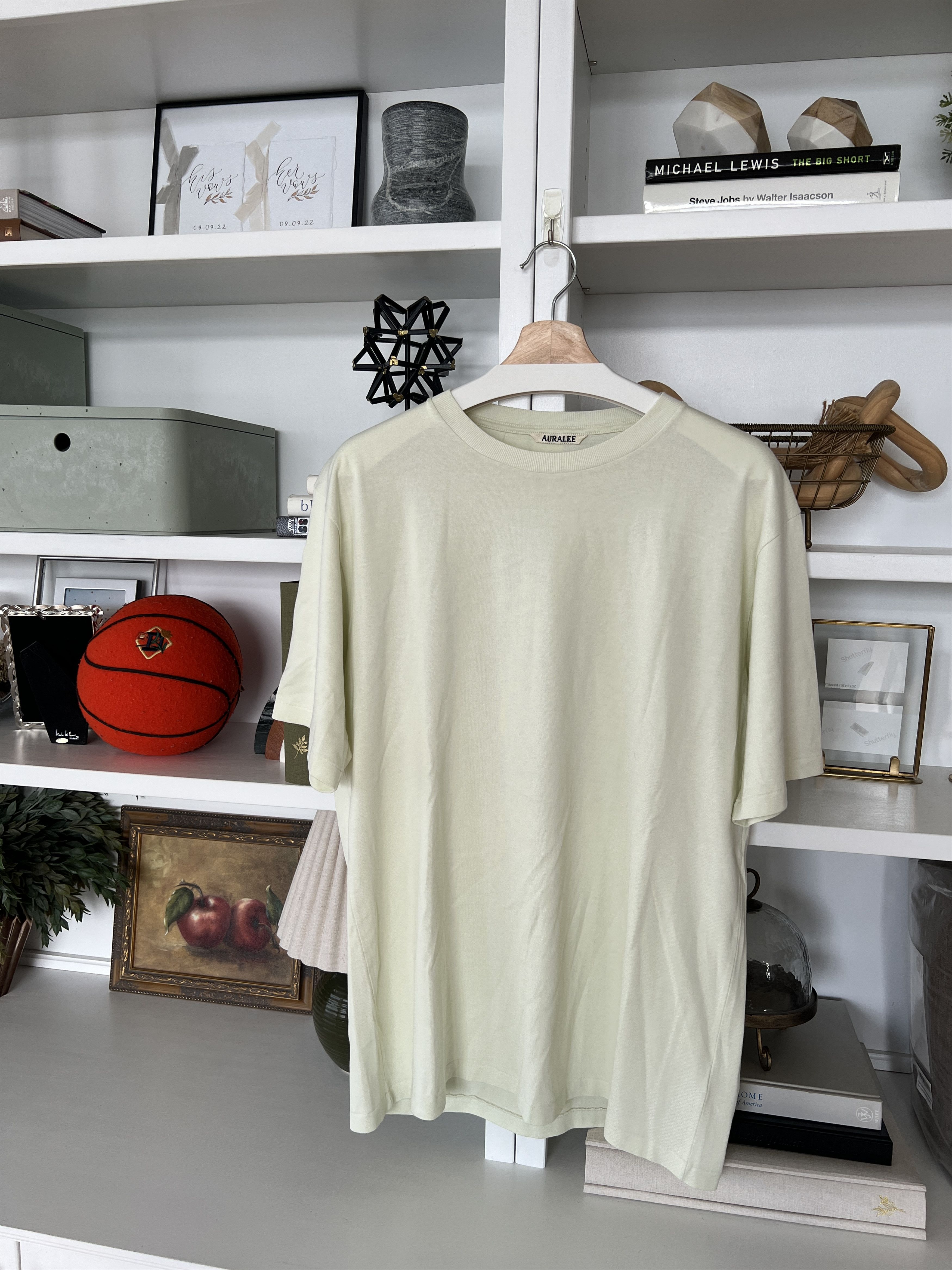 Auralee Basic Lime Green T Shirt Size 5 Size US L / EU 52-54 / 3 - 1 Thumbnail