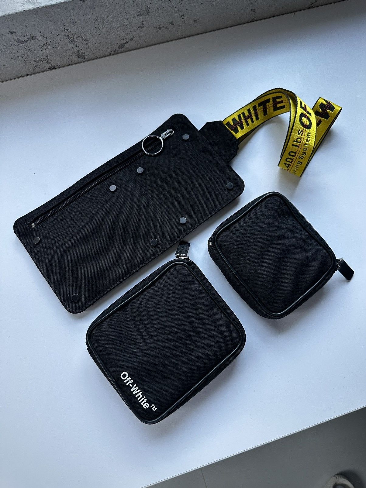 Off-White CORDURA HIP BELT BLACK YELLOW OFF - WHITE Size ONE SIZE - 2 Thumbnail