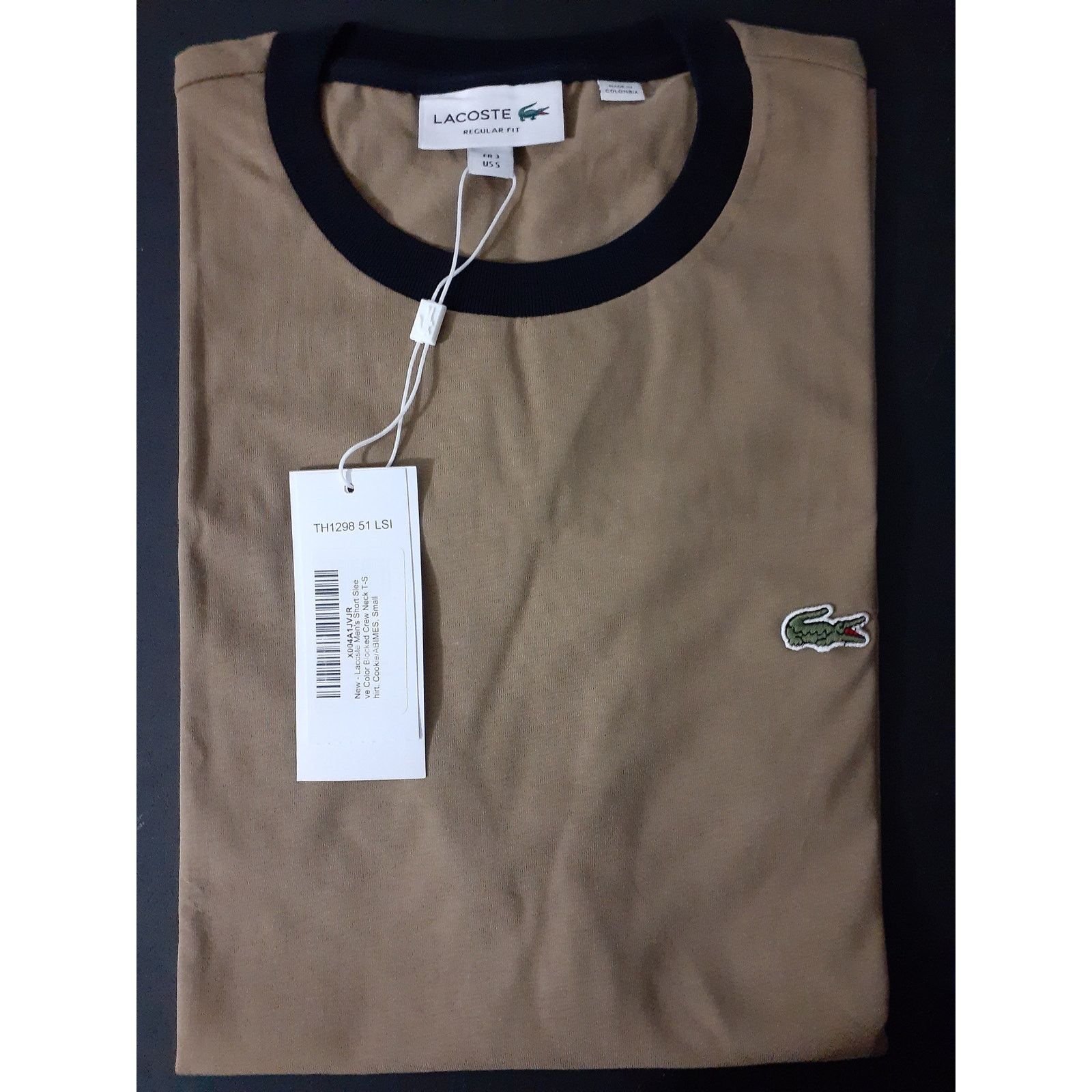 Lacoste Lacoste Men's Short Sleeve Color Blocked Crew Neck T-Shirt S Size US S / EU 44-46 / 1 - 2 Thumbnail
