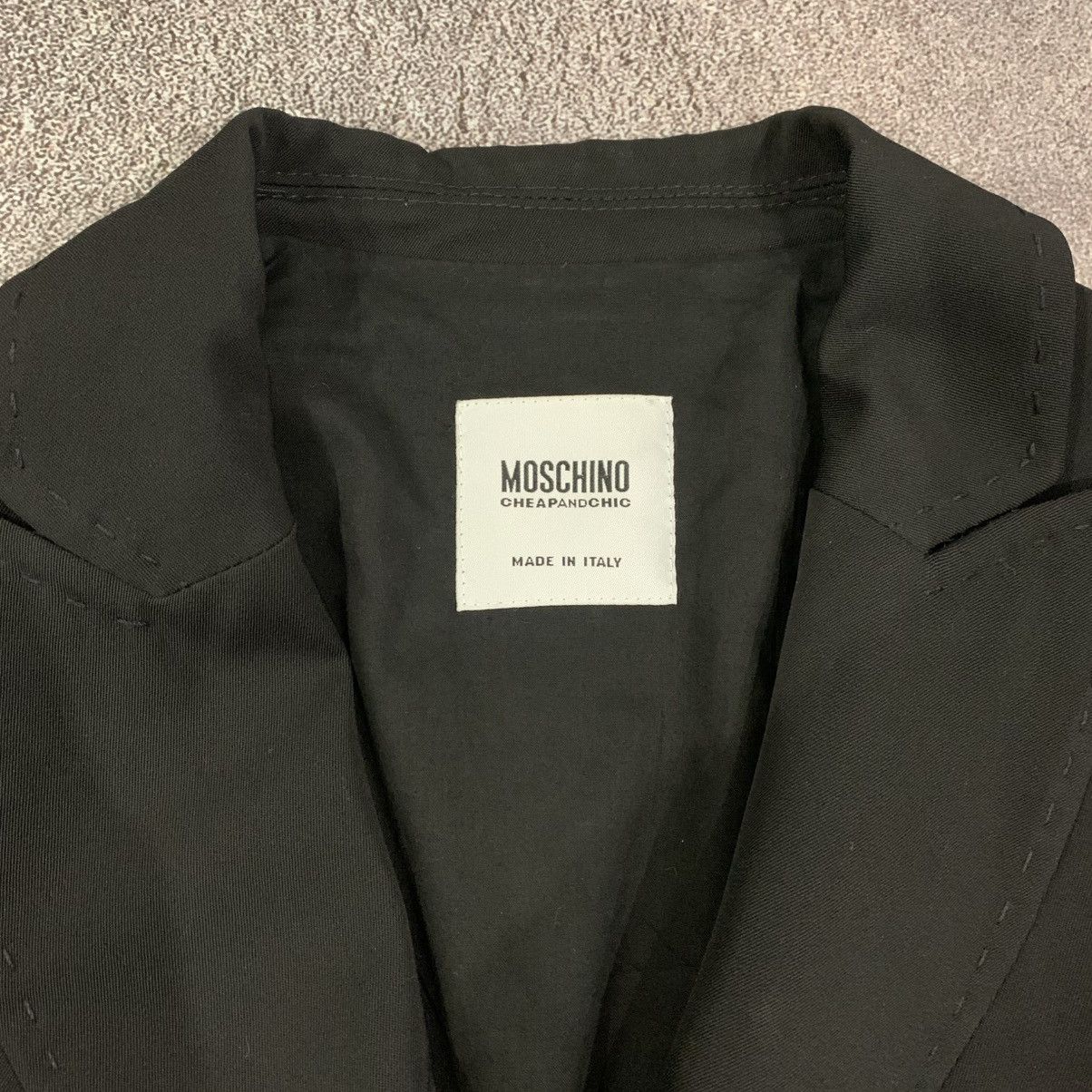 Moschino MOSCHINO Cheap and Chic Black Blazer Size 44 IT 10 US Size M / US 6-8 / IT 42-44 - 4 Thumbnail