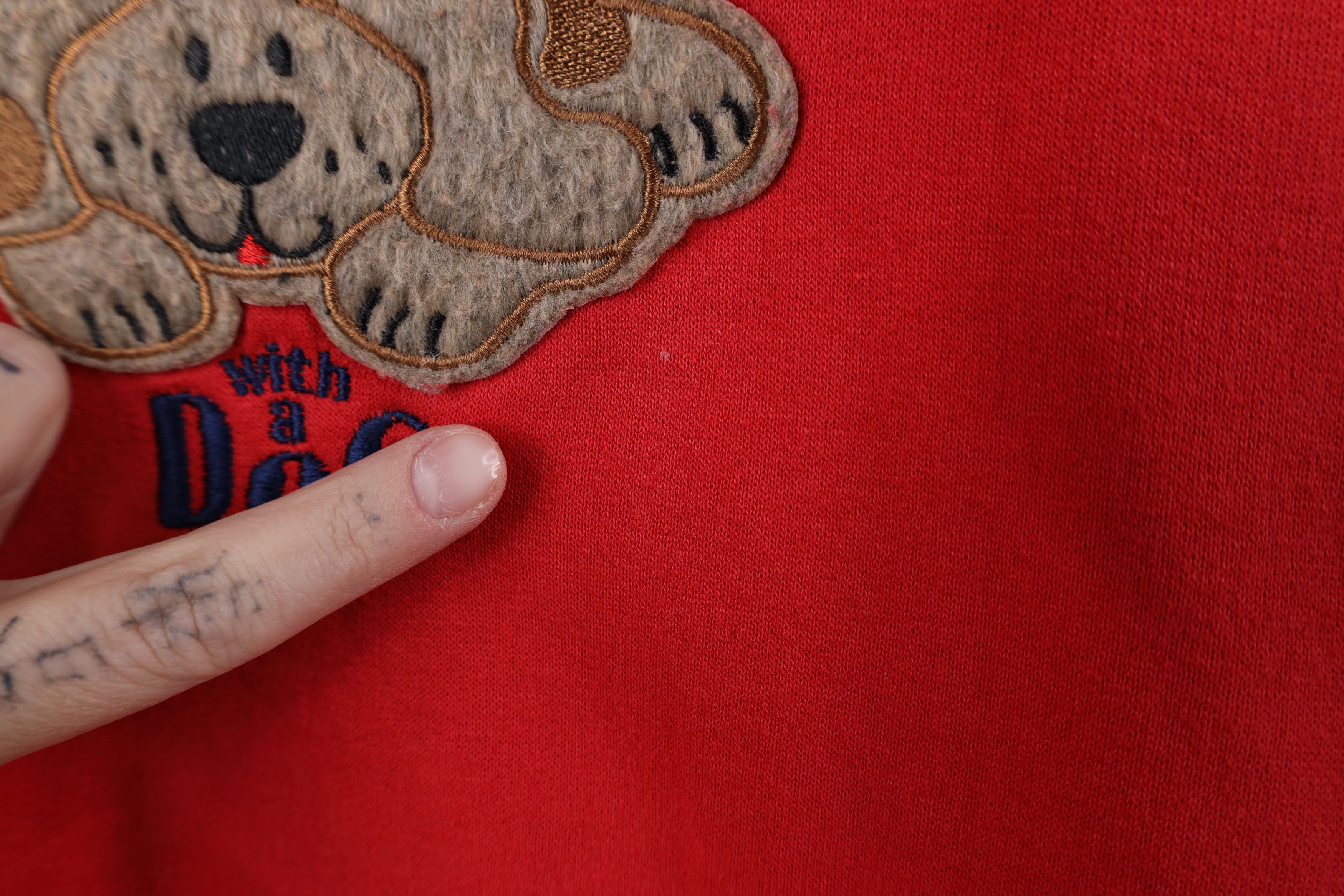 Vintage Vintage 90s Streetwear Life Is Better With A Dog Sweatshirt Size M / US 6-8 / IT 42-44 - 5 Thumbnail