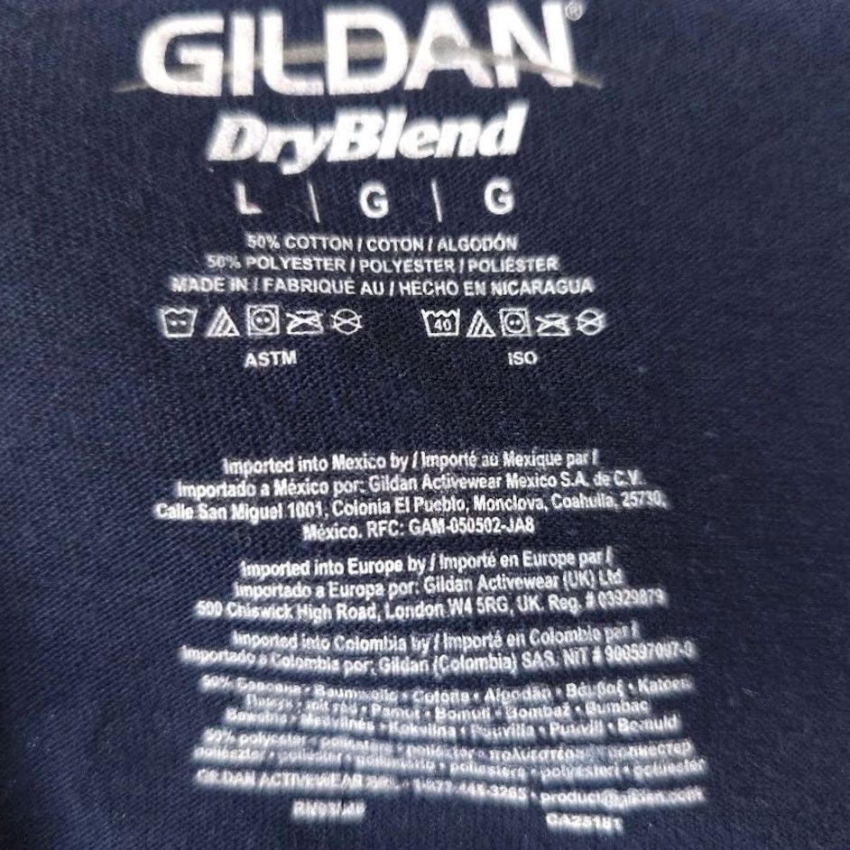 Gildan USS Makin Island LHD8 T Shirt Mens Size Large Blue Chiefs Mess Amphibious Assault Ship Navy USN Military Shirt Size US L / EU 52-54 / 3 - 6 Thumbnail