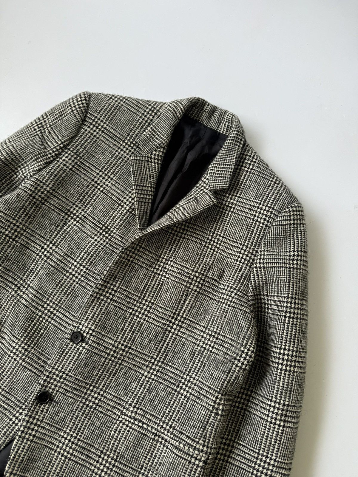 Celine Celine Hedi Slimane F/W20 Checkered Wool Blazer Size XXL / US 16-18 / IT 52-54 - 3 Thumbnail