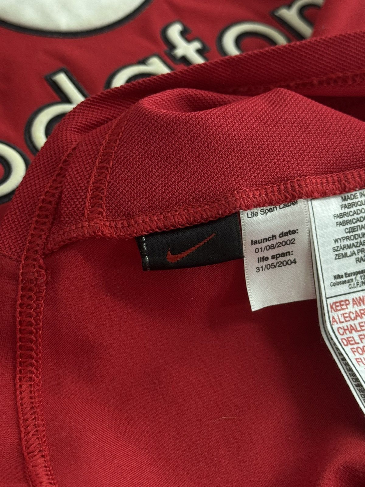 Nike Nike Manchester United 2002-04 Home Football Shirt Jersey Size US XL / EU 56 / 4 - 14 Thumbnail