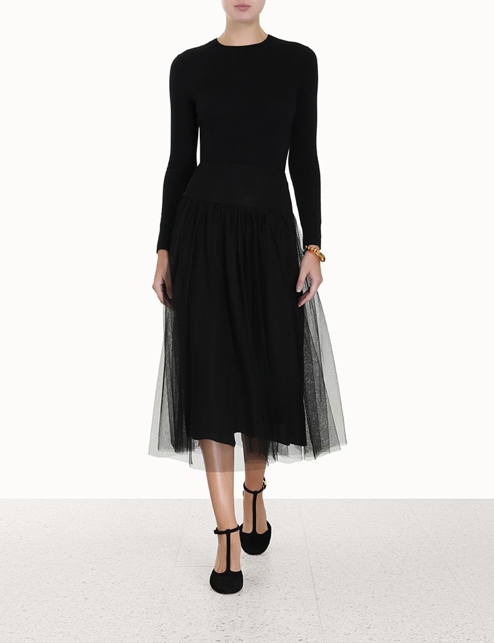 Zimmermann oc11z0425 Tulle Skirt in Black Size 27" / US 4 / IT 40 - 2 Thumbnail