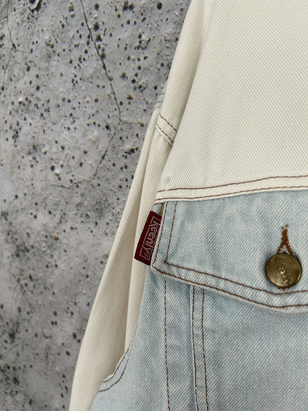 Vintage Vintage Denim Trucker Jacket Jeans Boxy Baggy Rap 90s Size US L / EU 52-54 / 3 - 4 Thumbnail