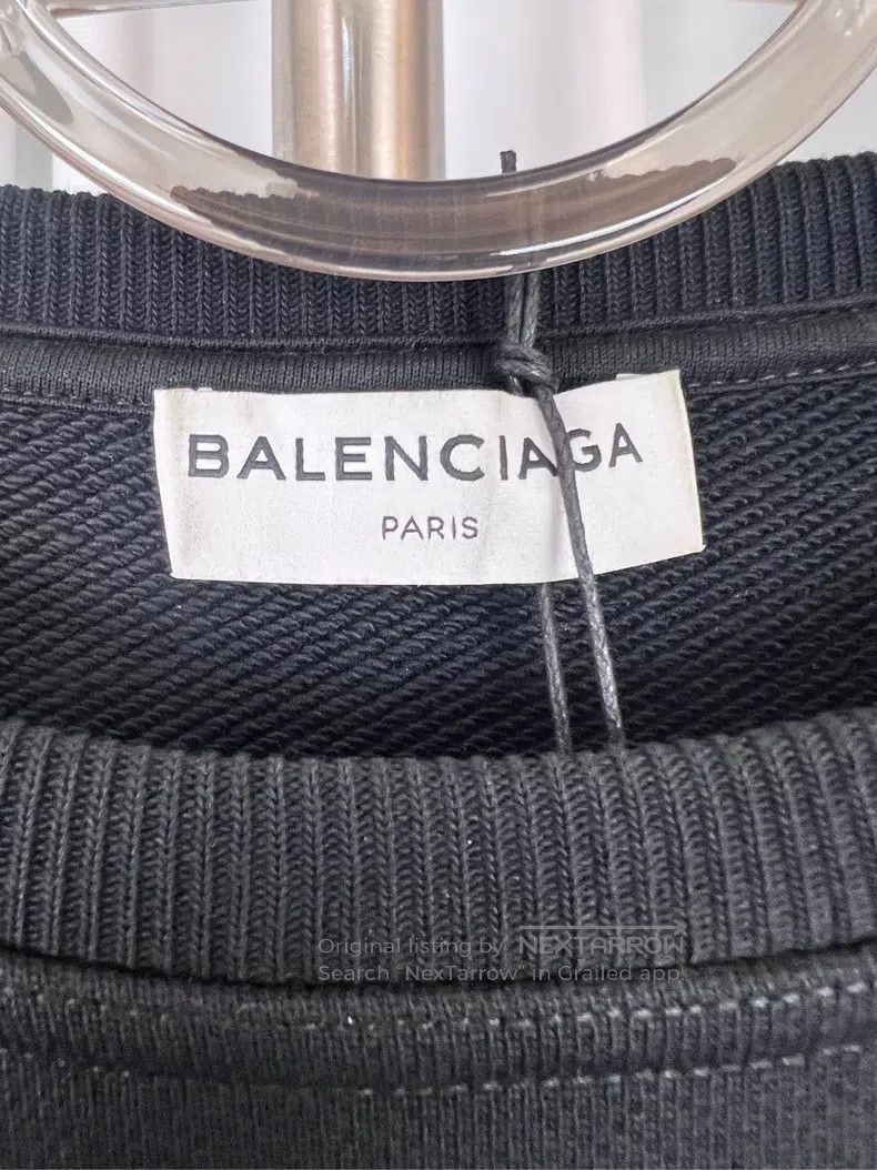 Balenciaga Balenciaga Black Hoodie Rainbow Slogan Logo Size US XS / EU 42 / 0 - 5 Thumbnail